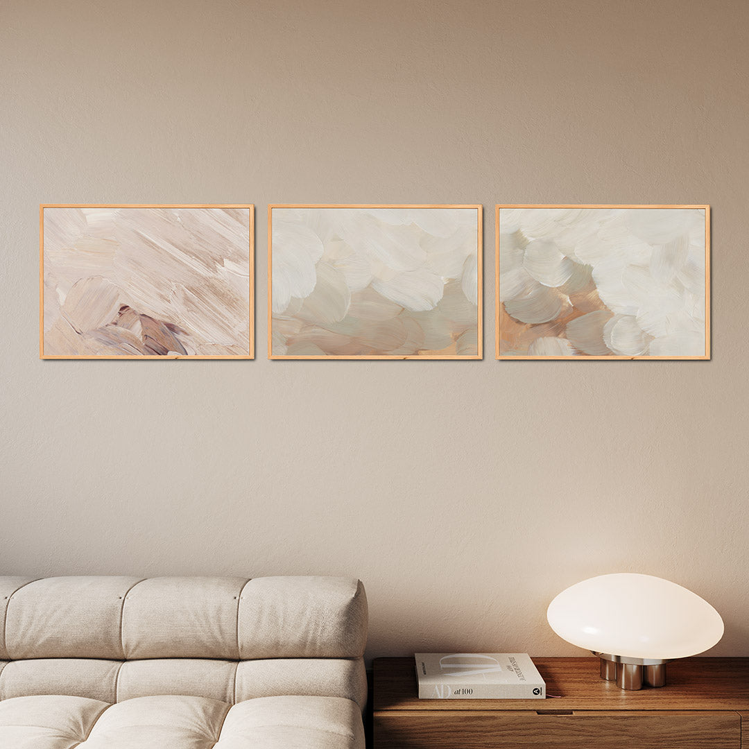 Zachte kleurvlakken Posterset