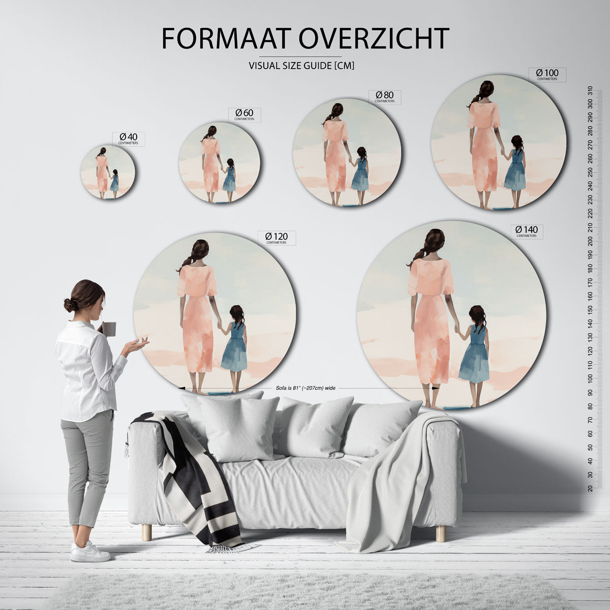 Moeder en kind Muurcirkel