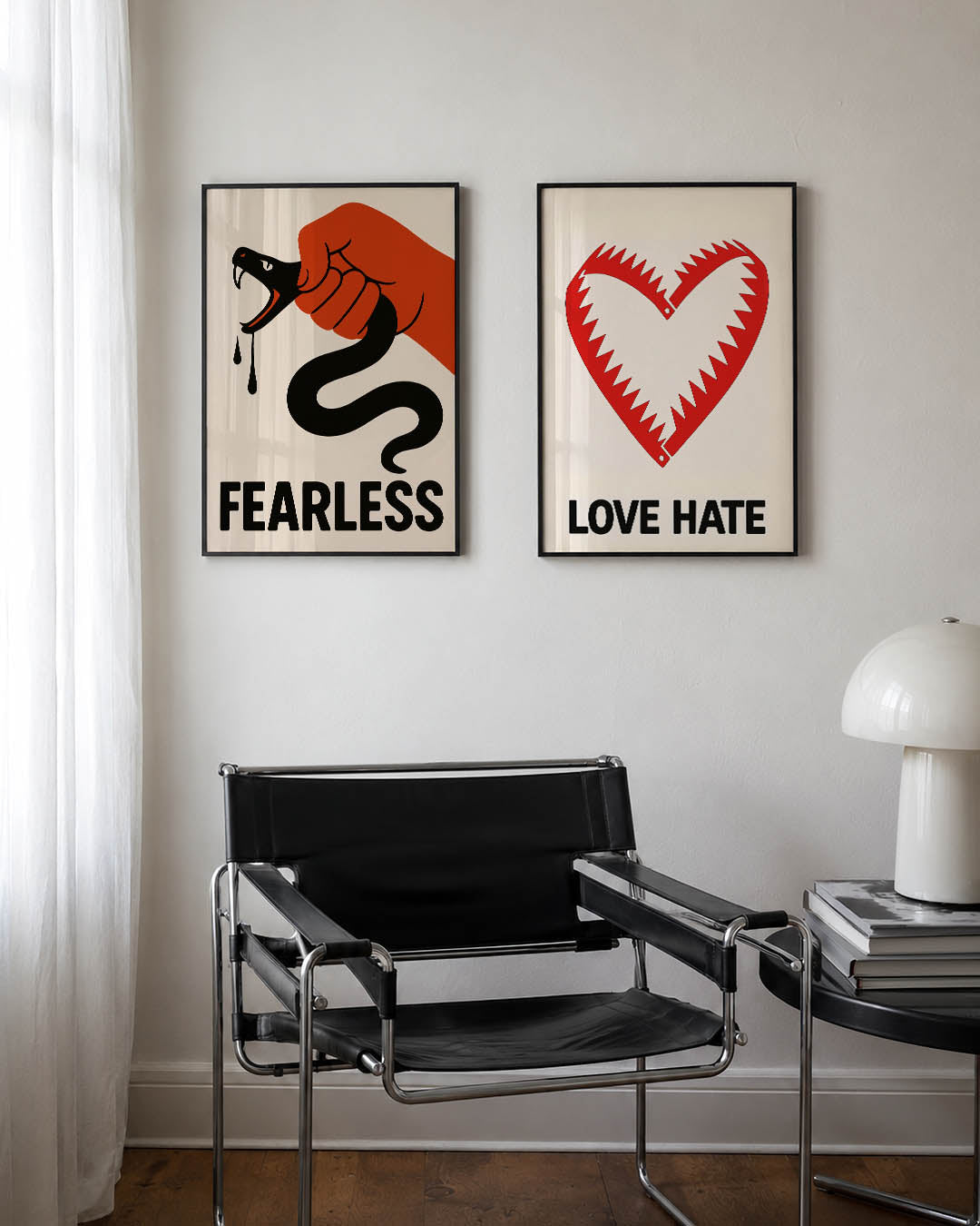 Krachtige grip Posterset
