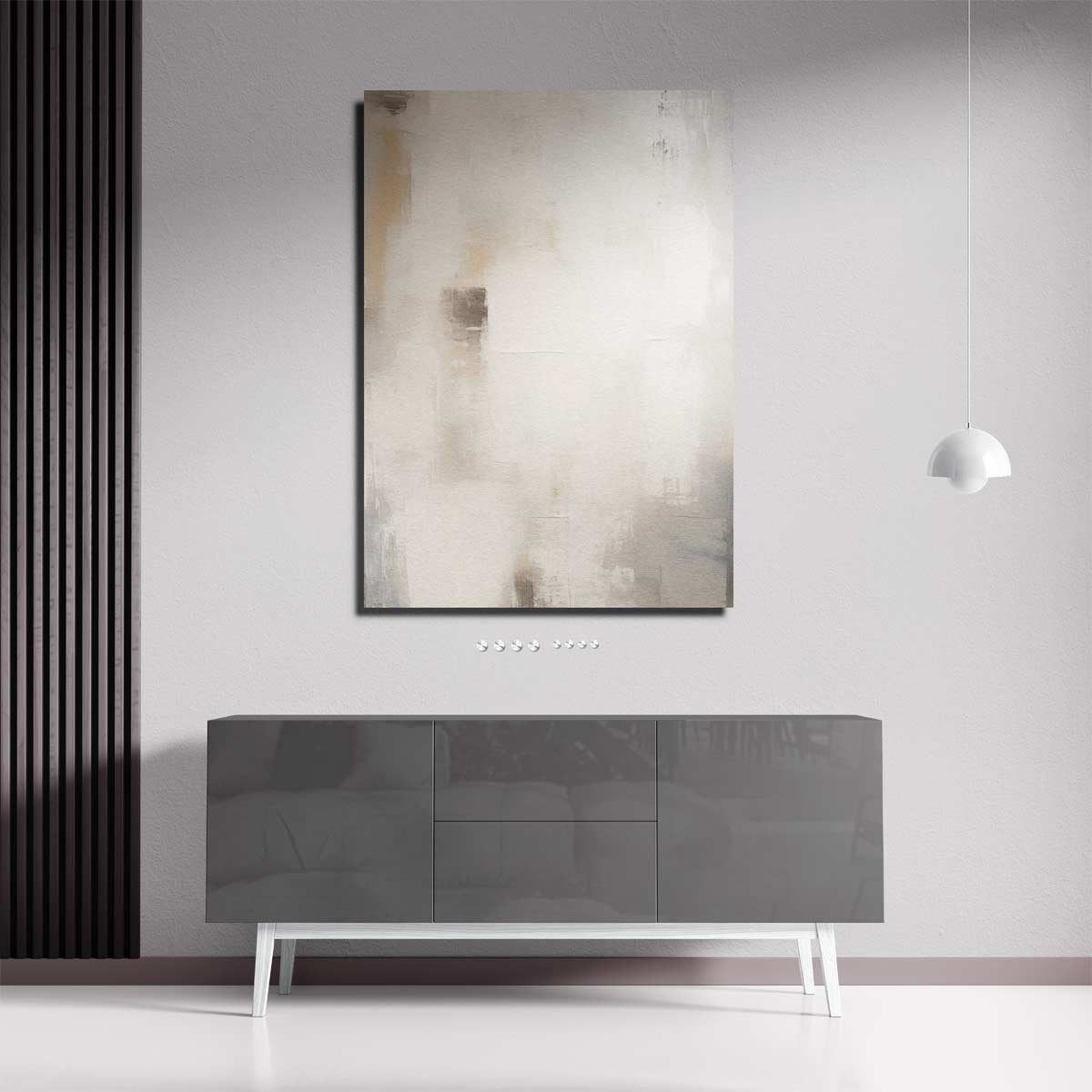 Subtiele Abstractie in Neutrale Tint Kunstwerk-canvas-dibond-plexiglas-wanddecoratie-WallArtistic