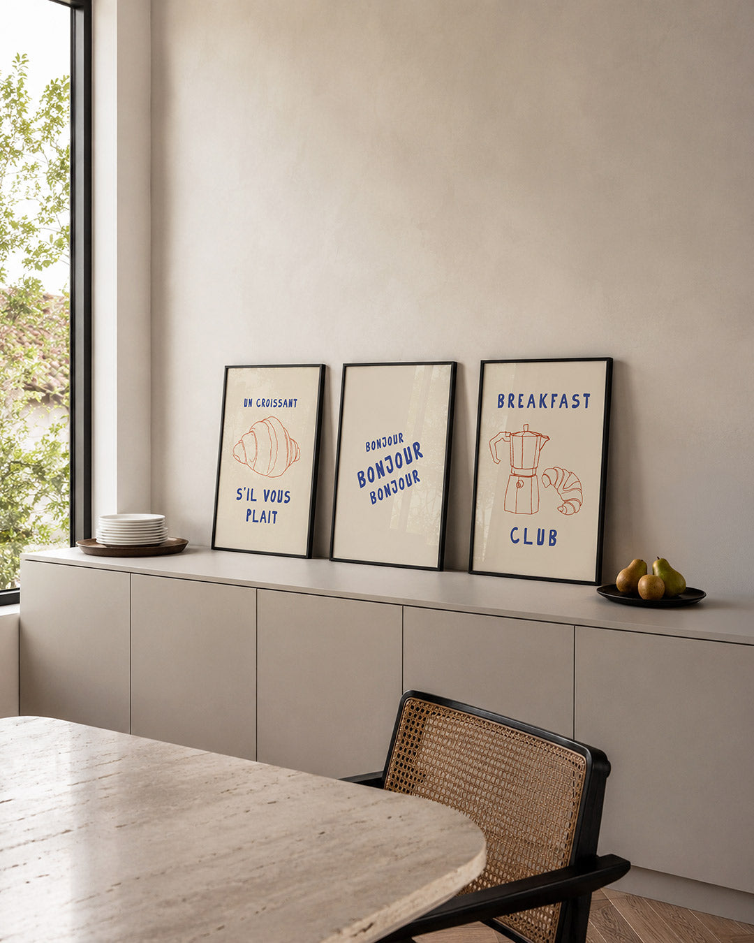 Kleurrijke eenvoud Posterset