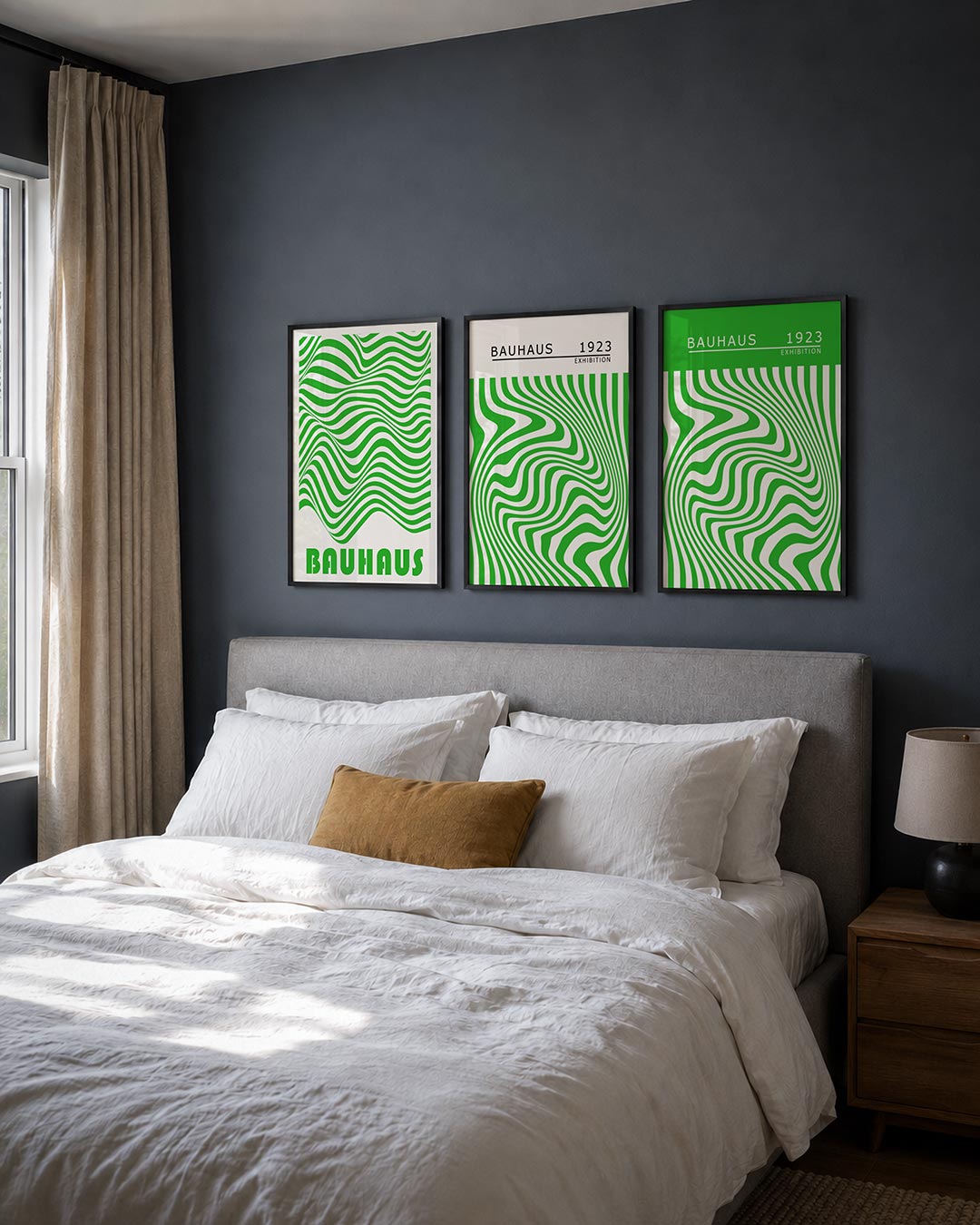 Golvend lijnenspel Posterset
