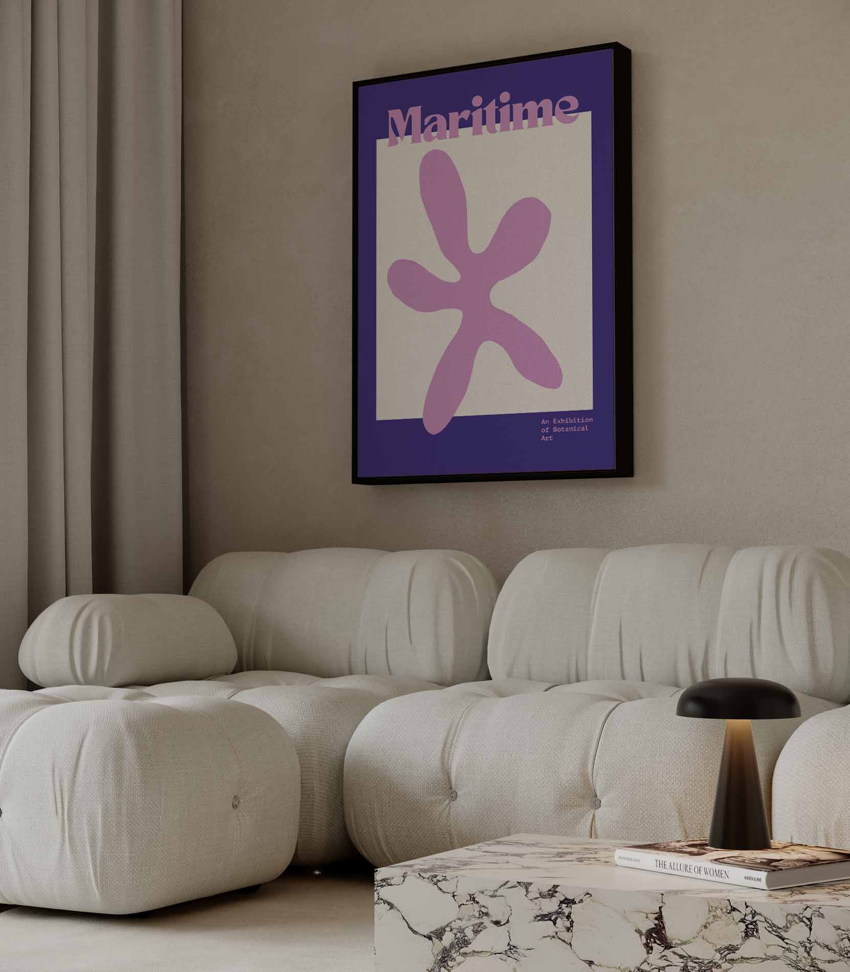 Maritieme Bloemkunst Kunstwerk-canvas-dibond-plexiglas-wanddecoratie-WallArtistic
