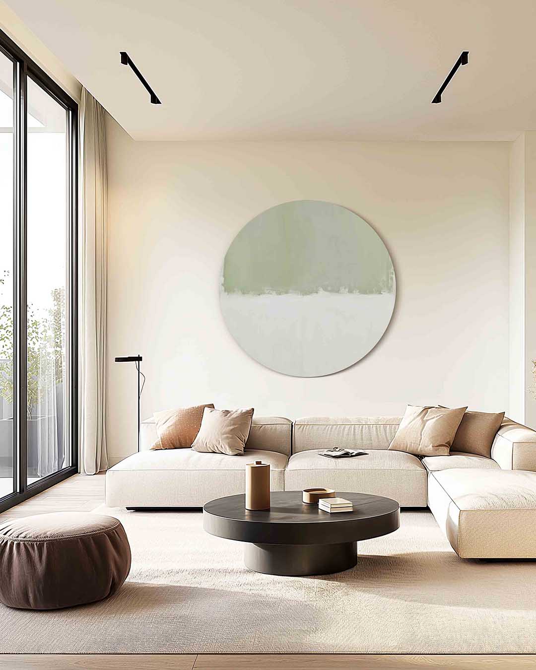 Groene en witte Muurcirkel