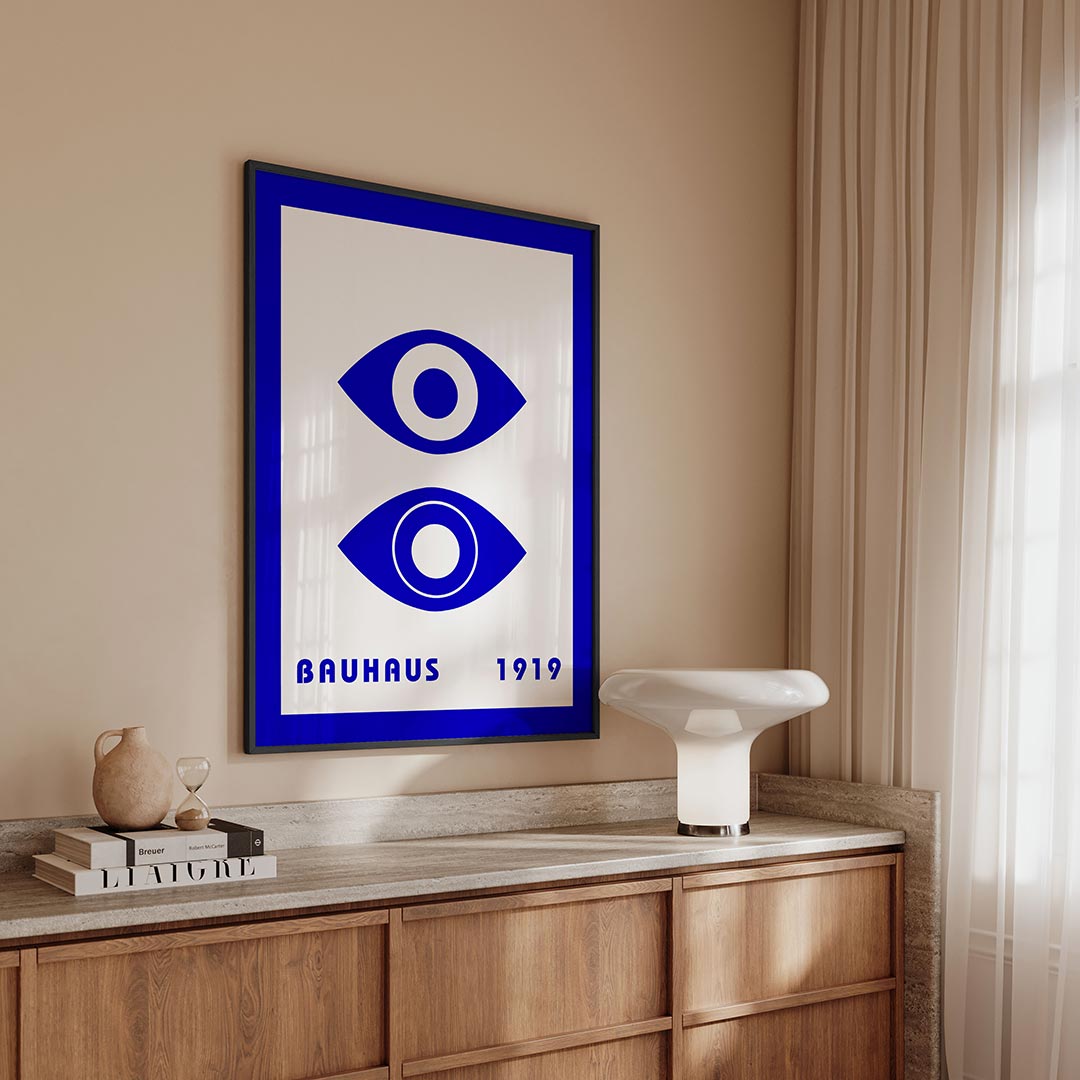 Oogvormen en lijnen Poster