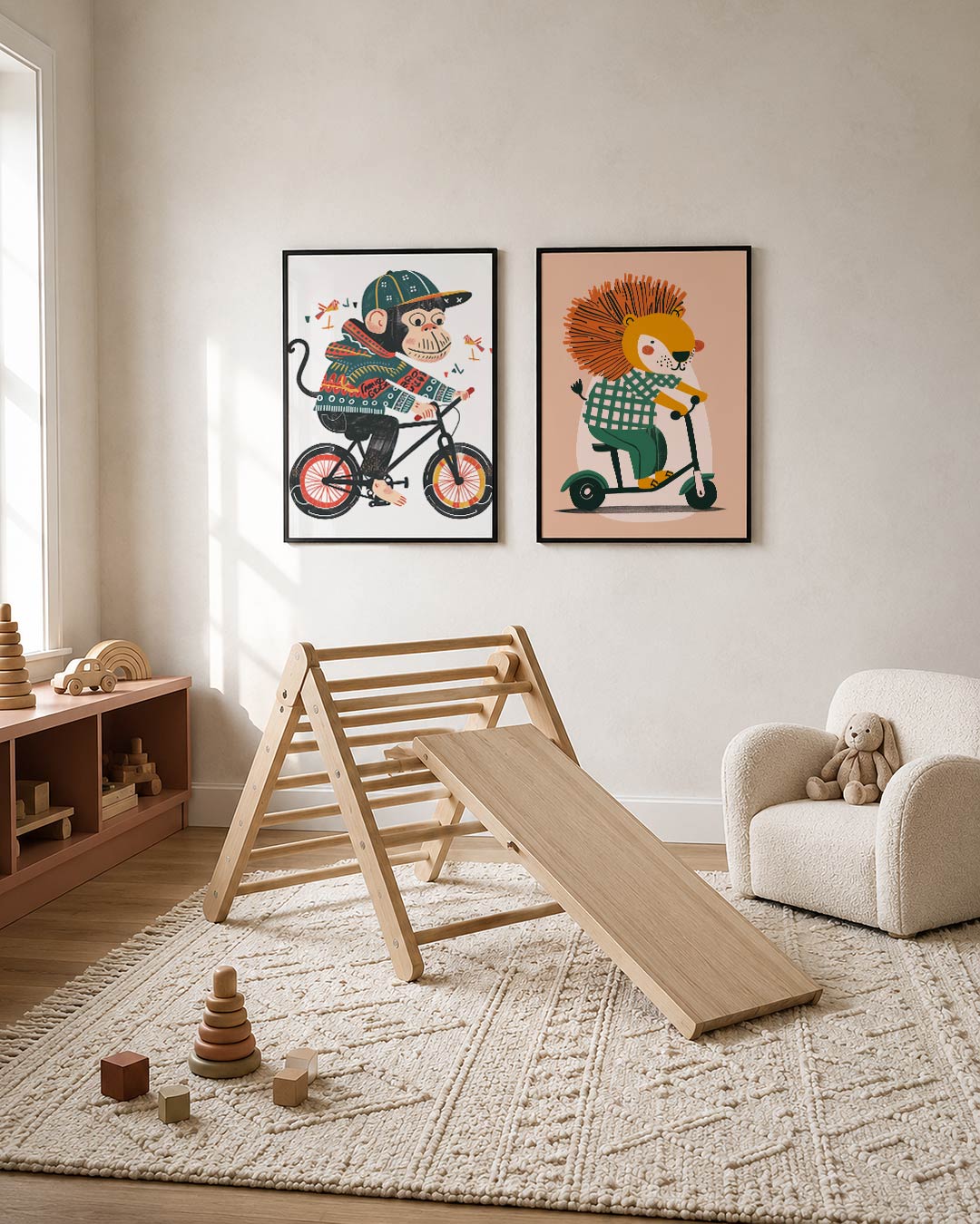 Speelse fietsavontuur Posterset