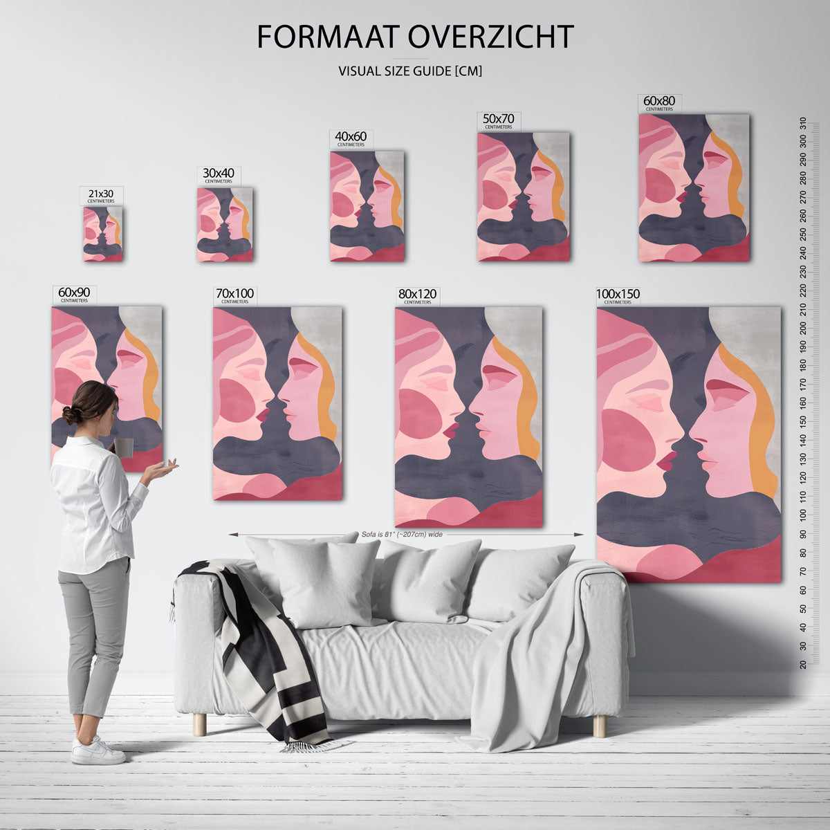 Twee gezichten Poster