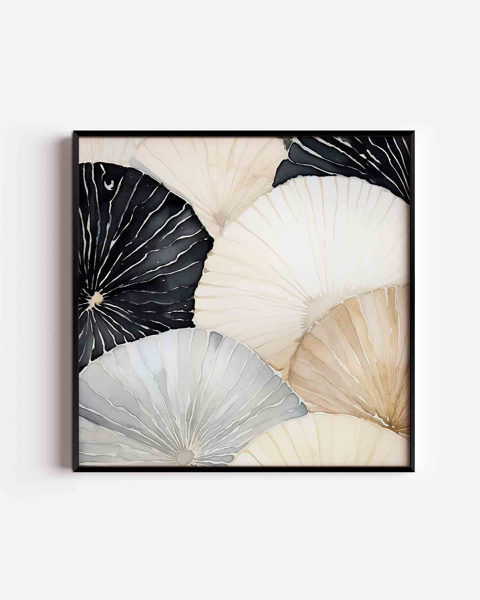 Abstracte schelpen Poster