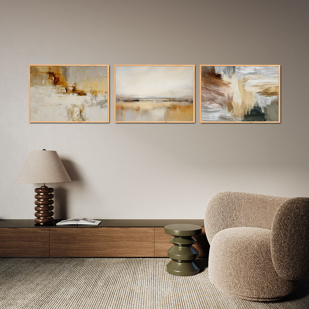 Warme kleurvlakken Posterset