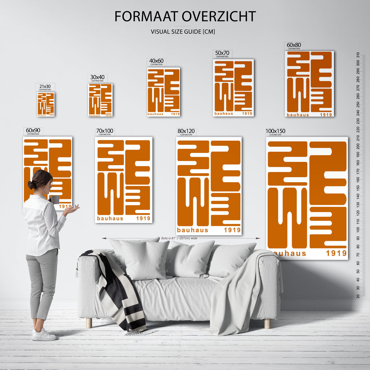 Vorm en lijnenspel Poster