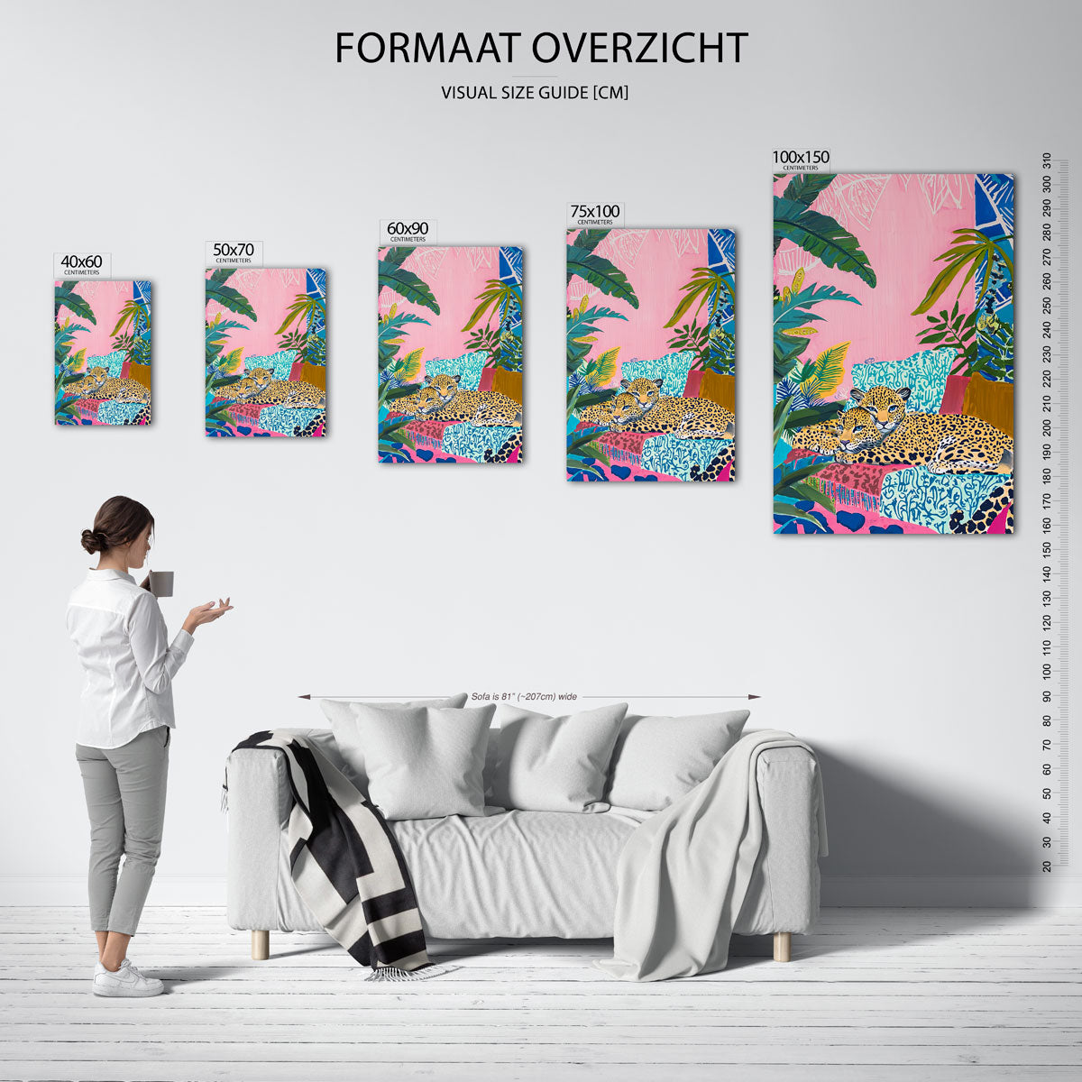Dromerige luipaarden Kunstwerk