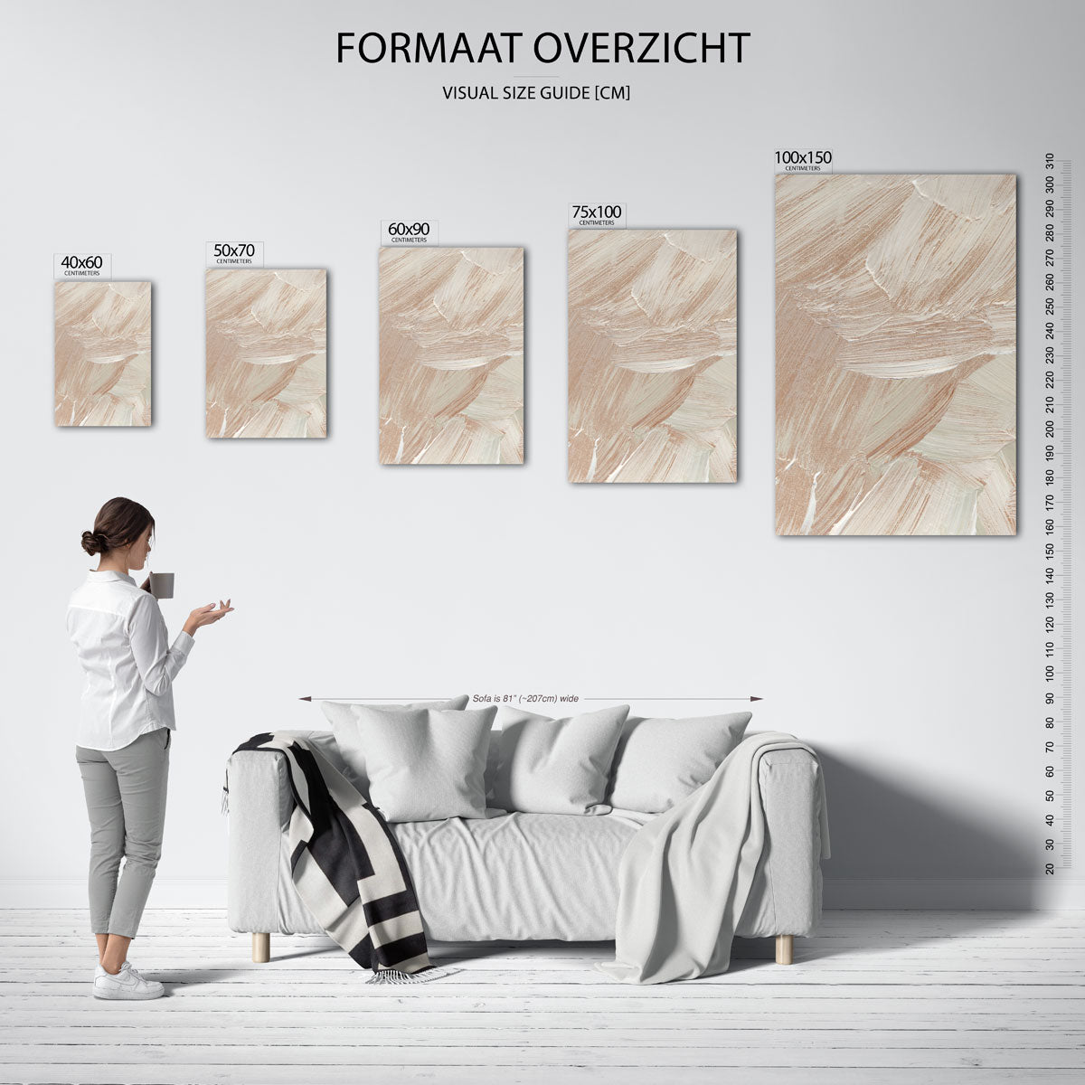 Zachte penseelstreken Kunstwerk