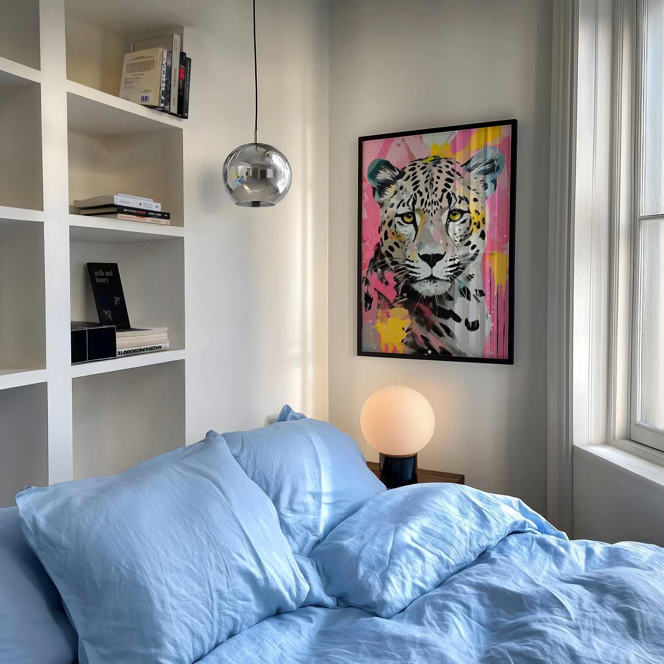 Kleurrijke Luipaardkunst Poster-WallArtistic