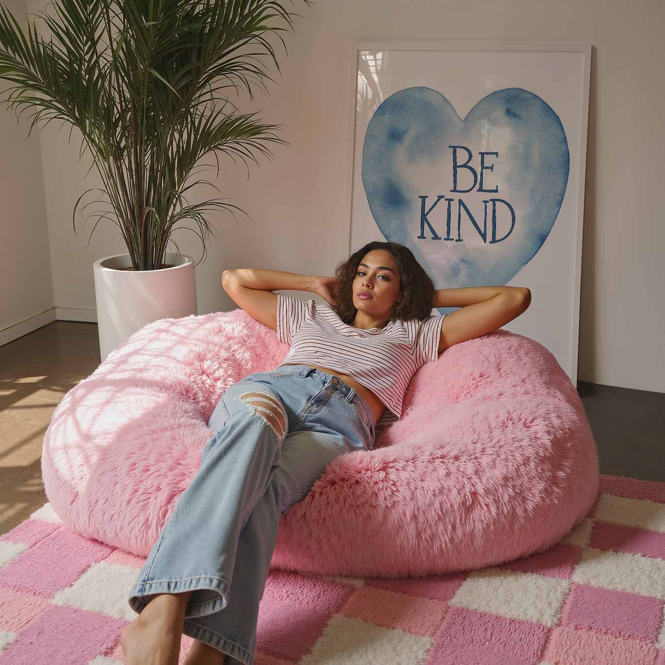 Be Kind Waterverf Poster-WallArtistic