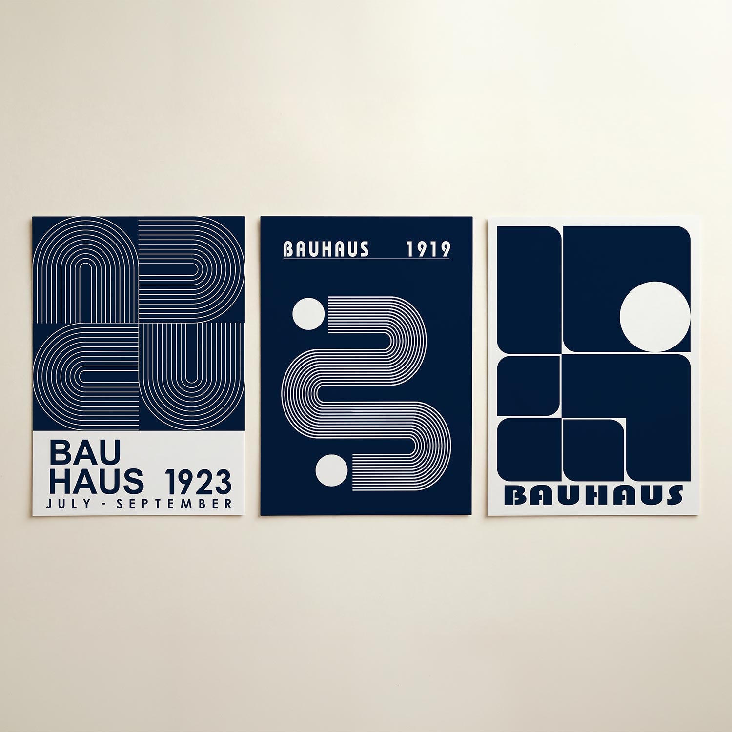 Lijnen en vlakkenspel Posterset