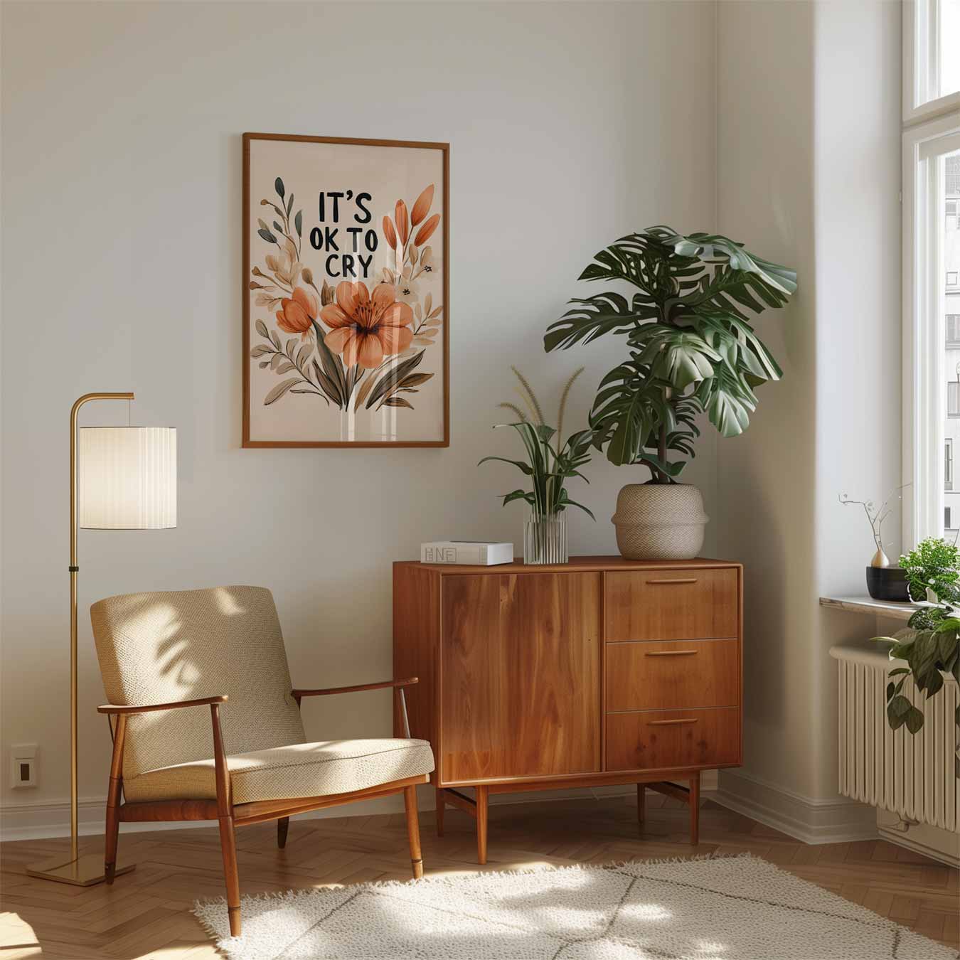 Empowerende Bloemenposter-WallArtistic