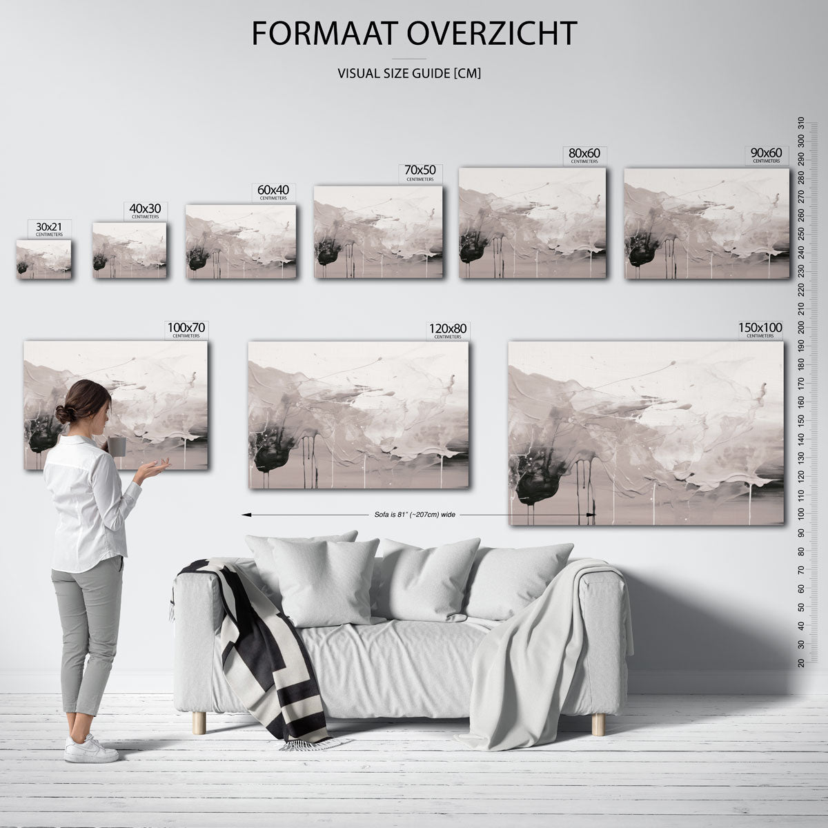 Abstracte vormen Poster