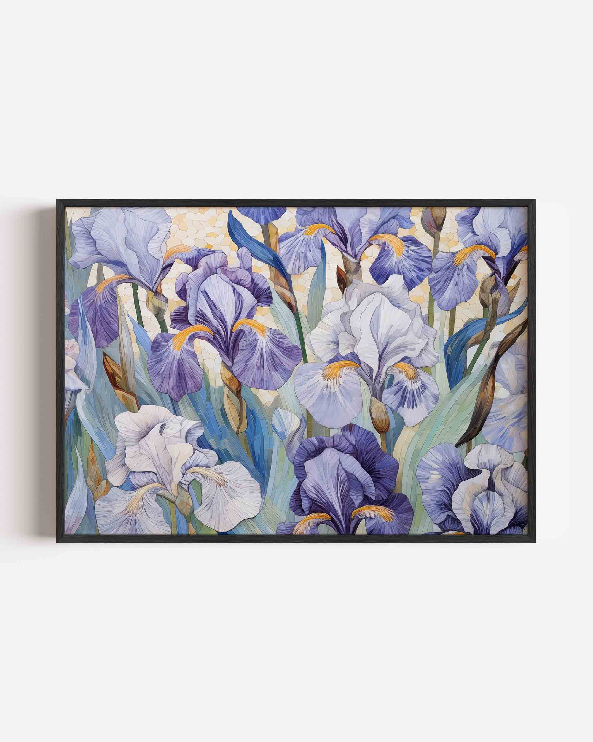 Paarse bloemen Poster