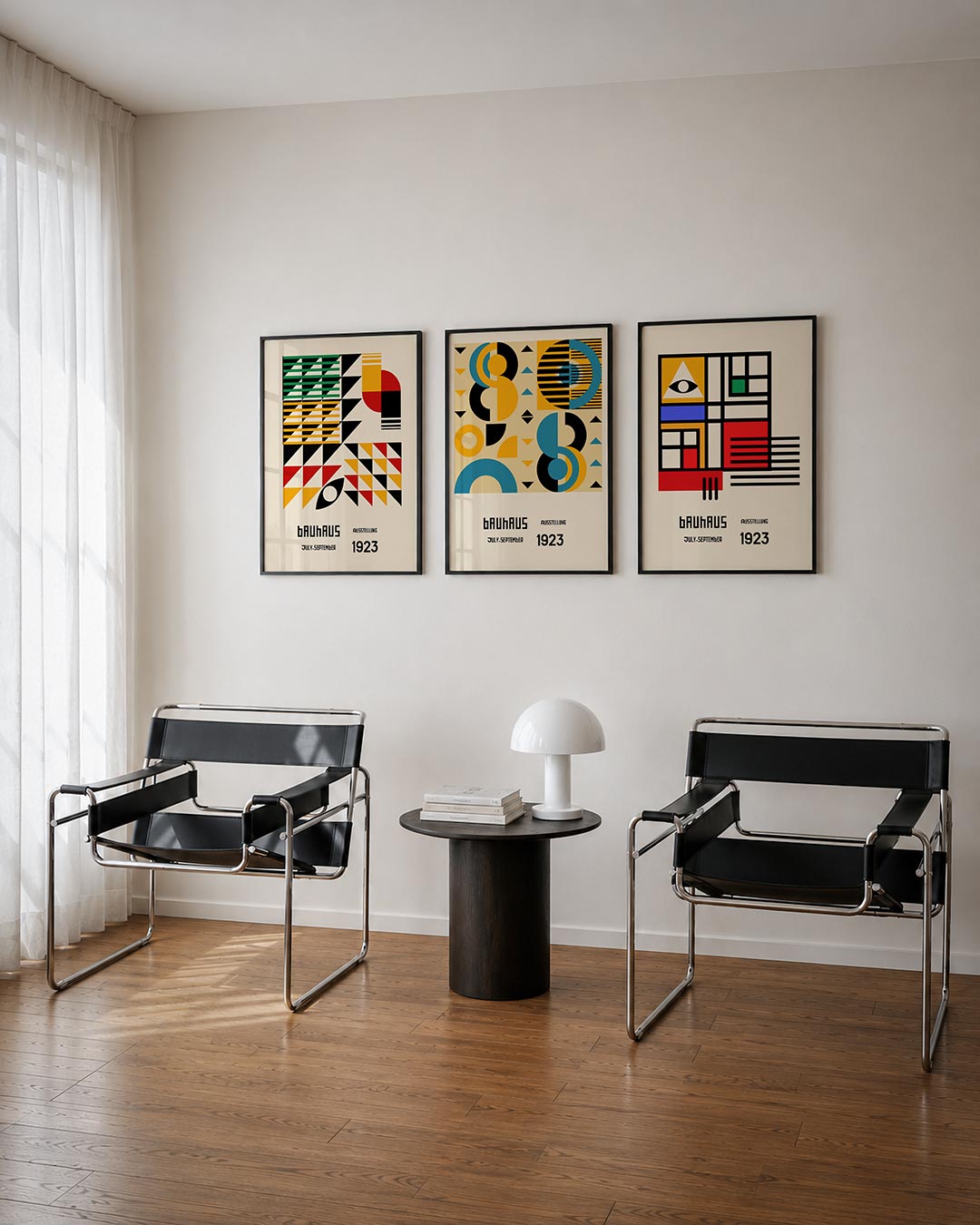 Kleurrijke vormenmix Posterset