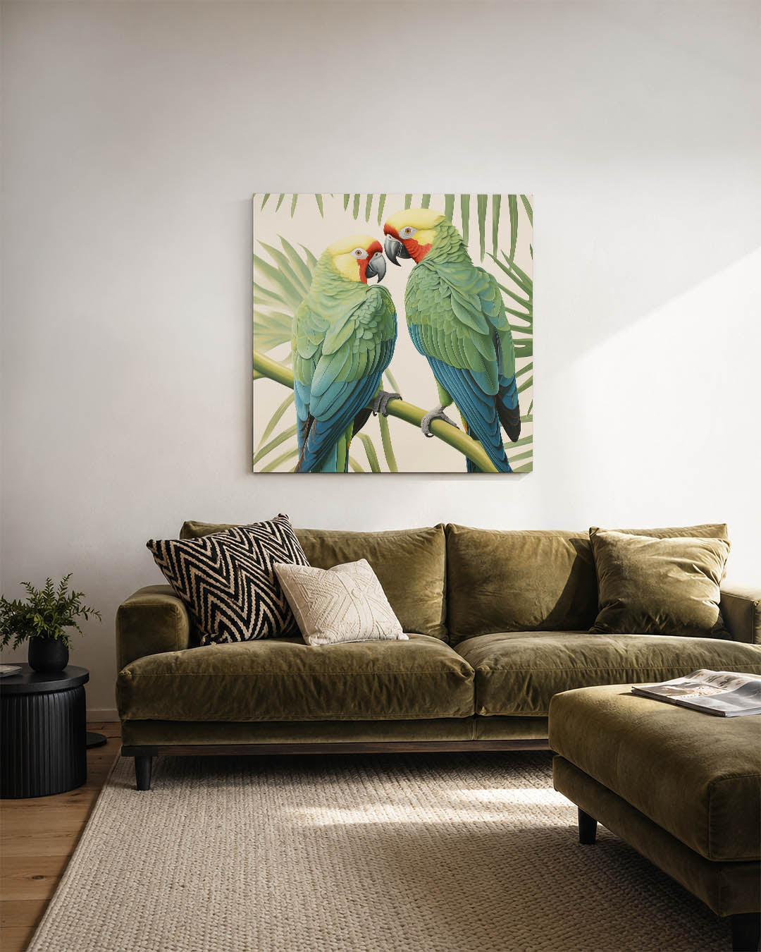 Tropische vogels Kunstwerk