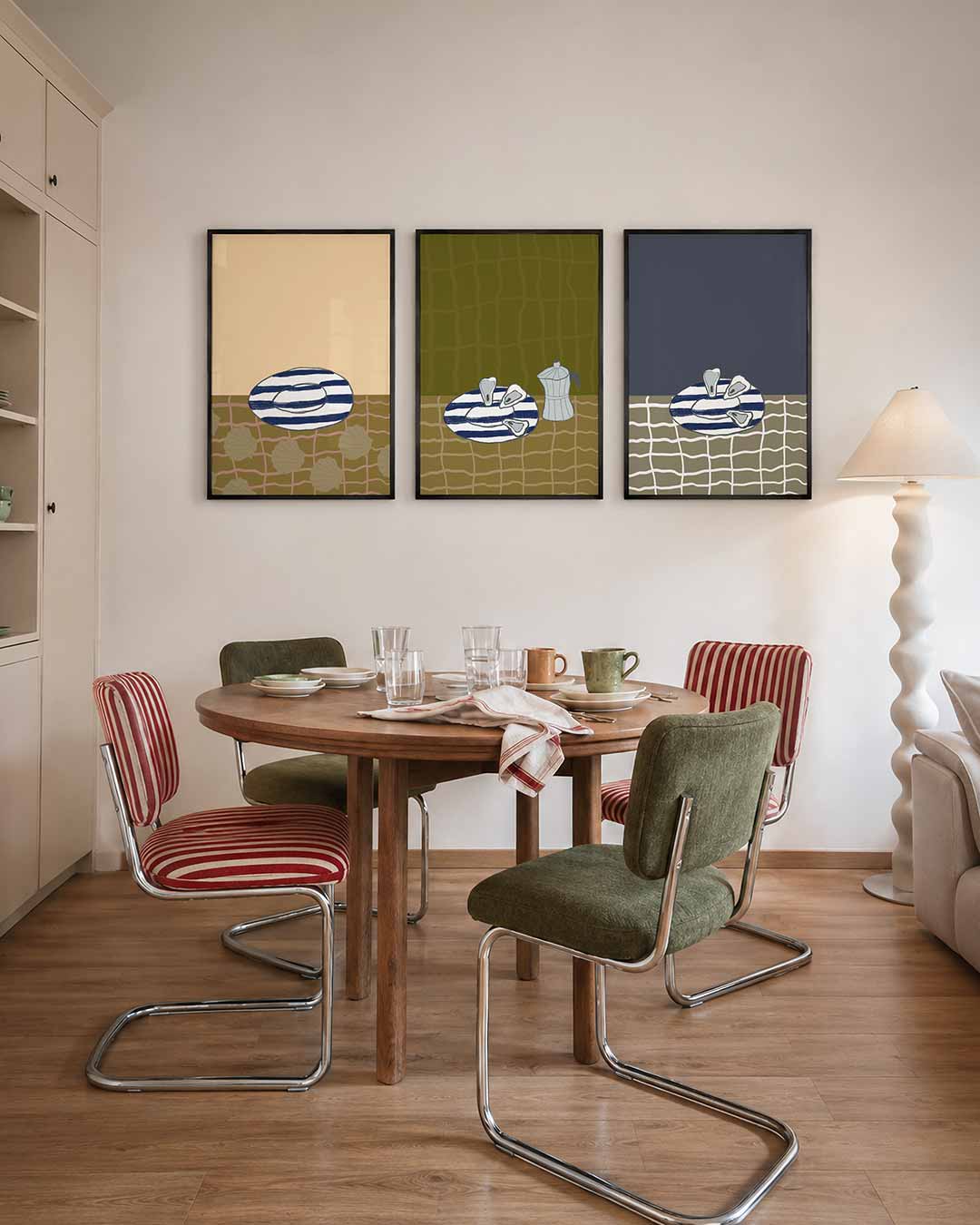 Vorm en kleurenspel Posterset
