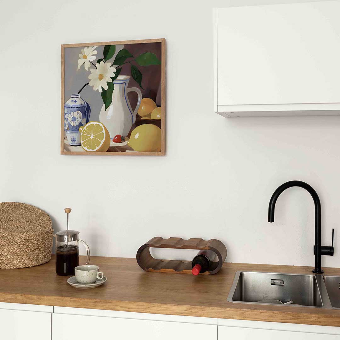 Bloemen en fruit Poster