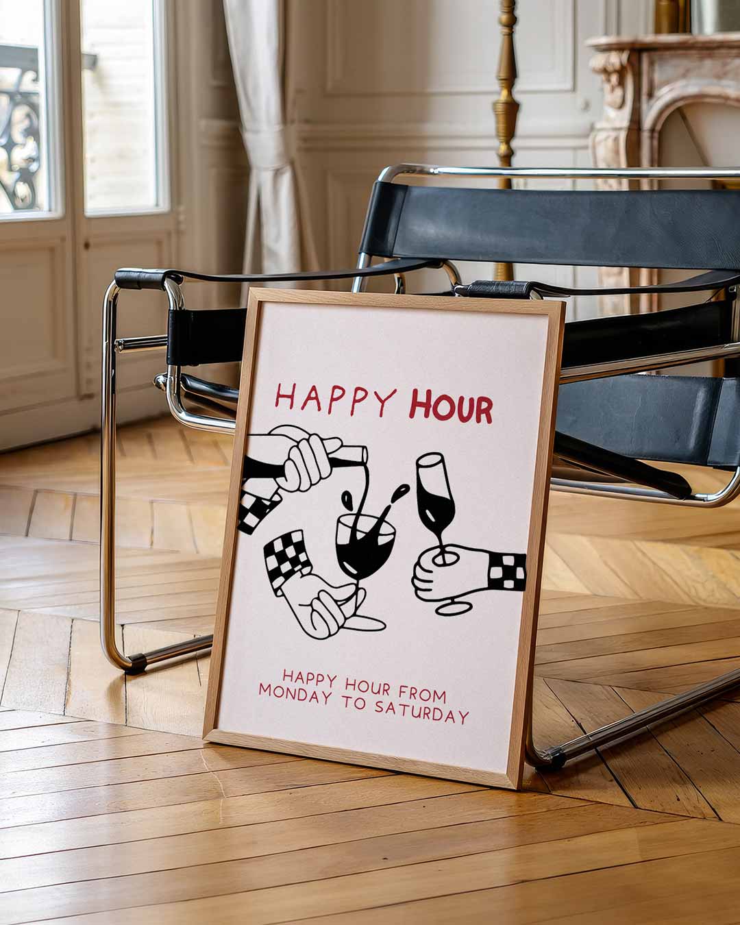 Happy Hour Poster-WallArtistic