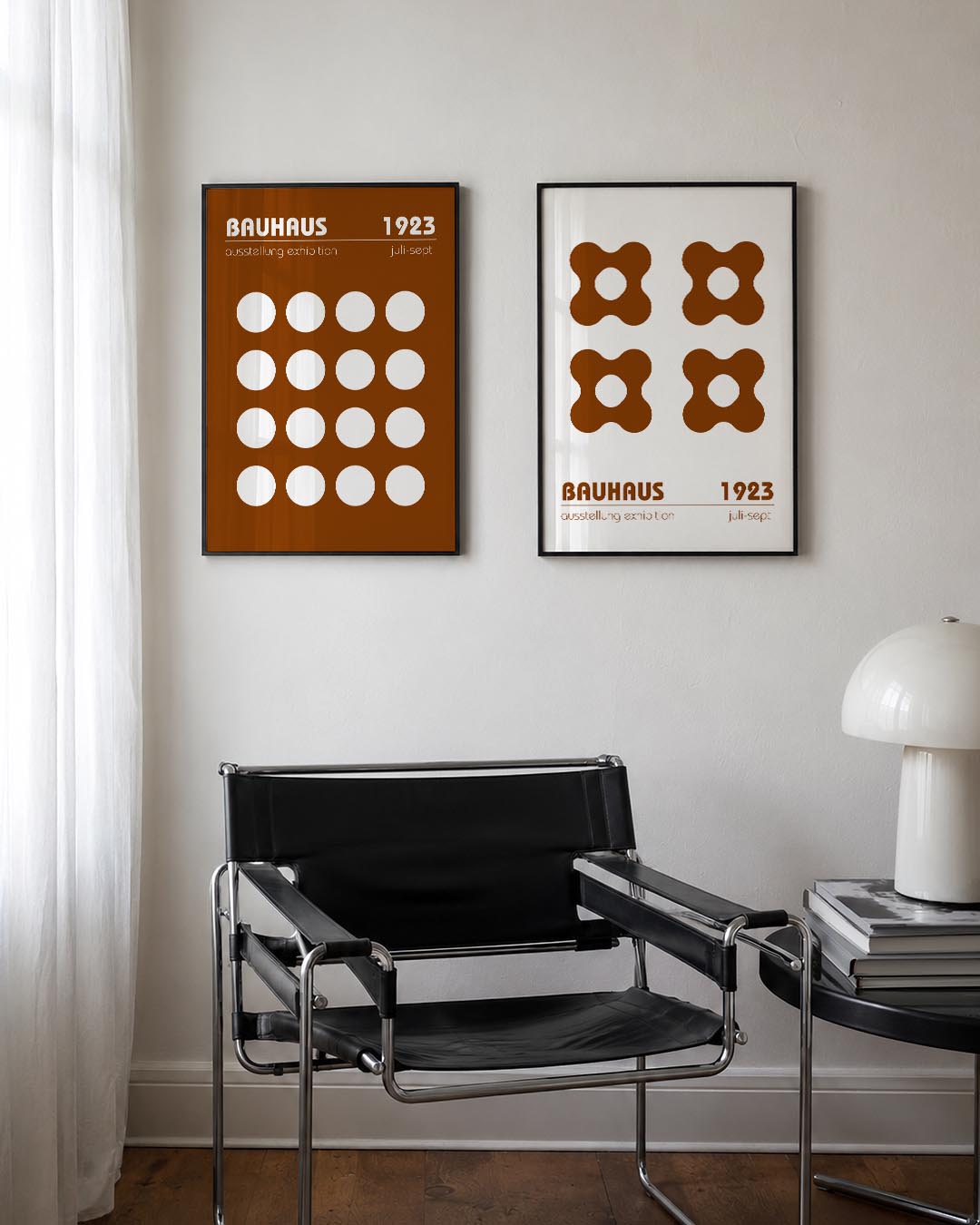 Cirkelpatroon en tekst Postersets