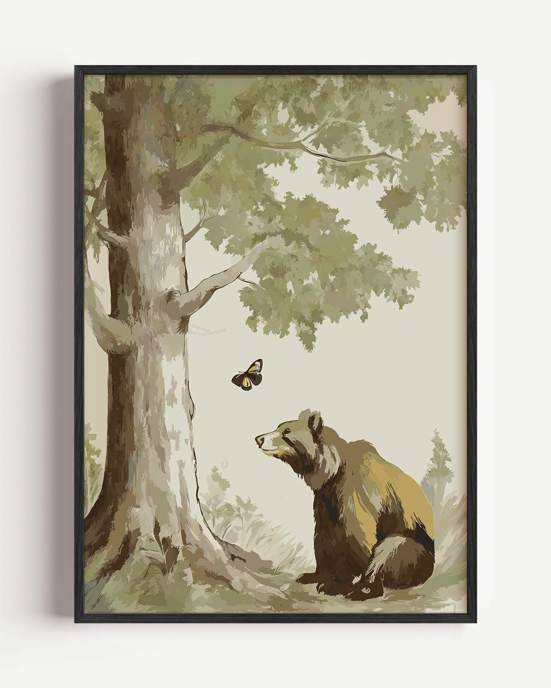 Berengroet in het Bos Poster-WallArtistic