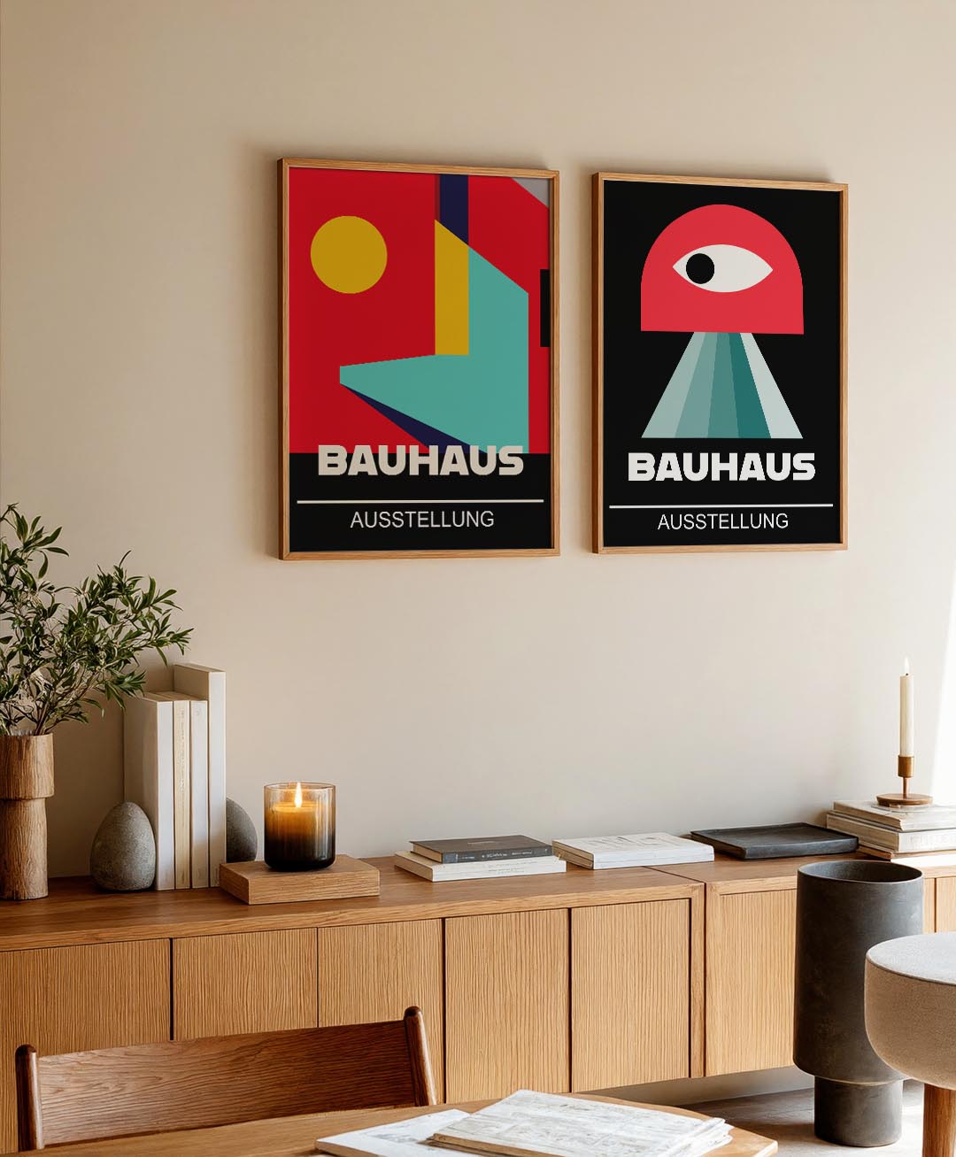 Kleur en lijnenspel Posterset