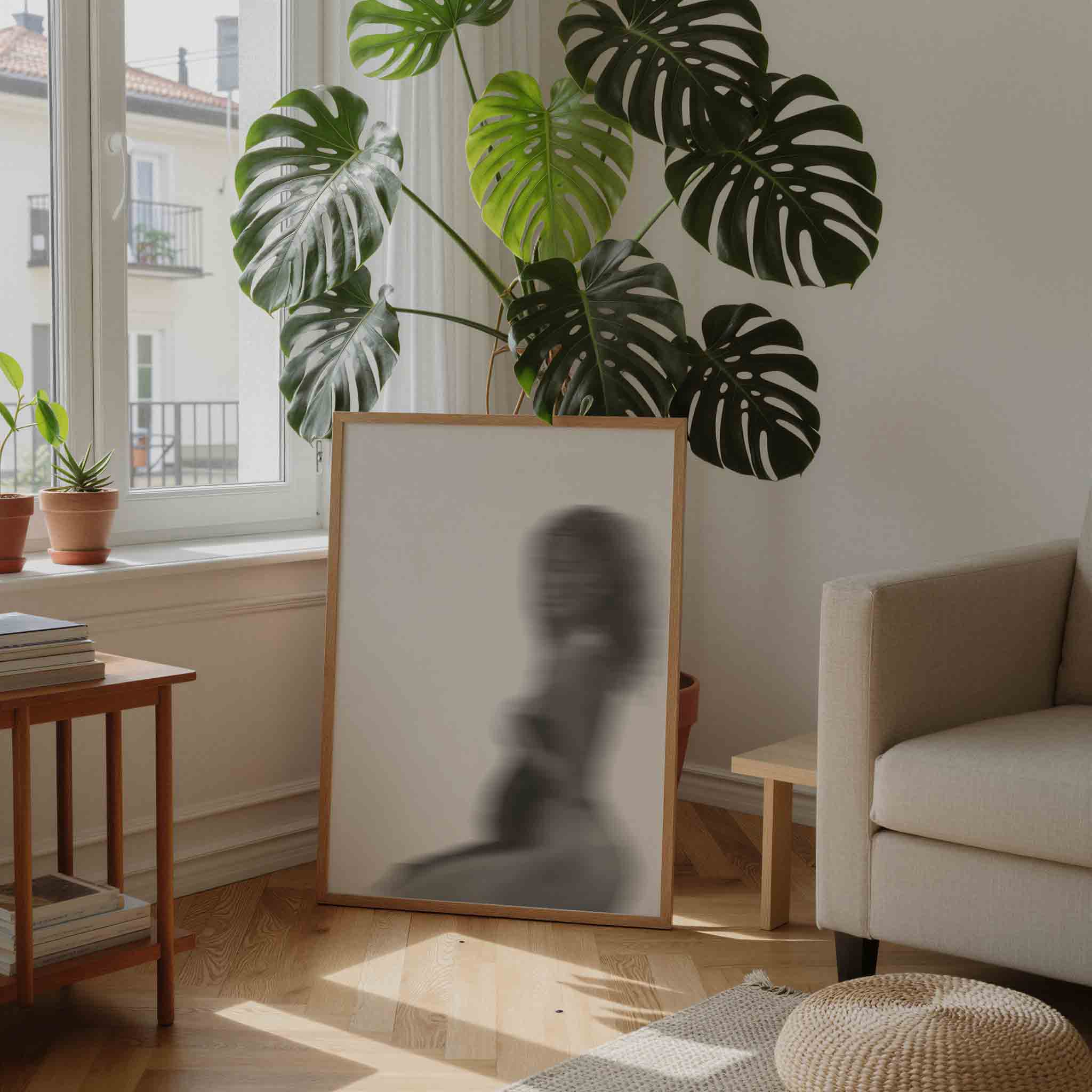 Vervagende silhouet Poster