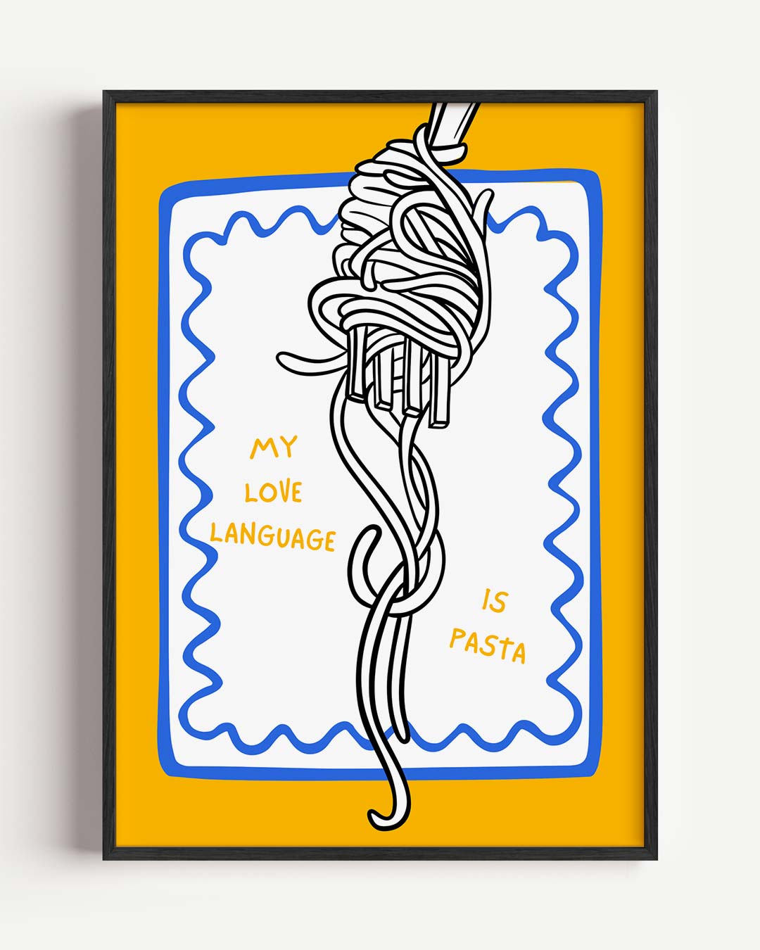 Pasta Liefdestaal Poster-WallArtistic