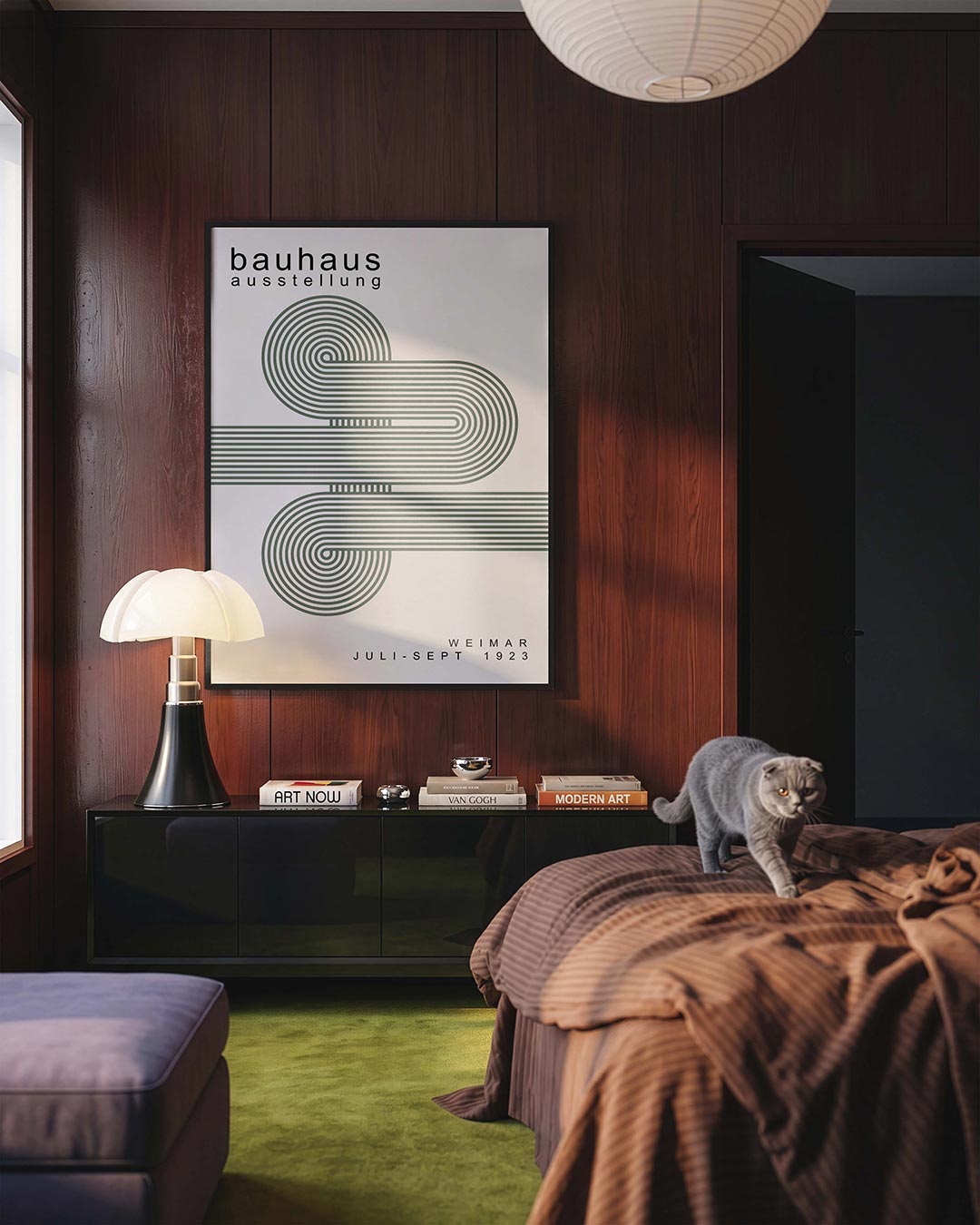 Lijnenspel en vormen Poster