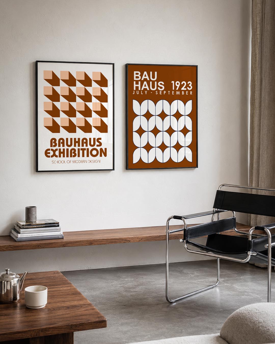 Vorm en schaduw Postersets