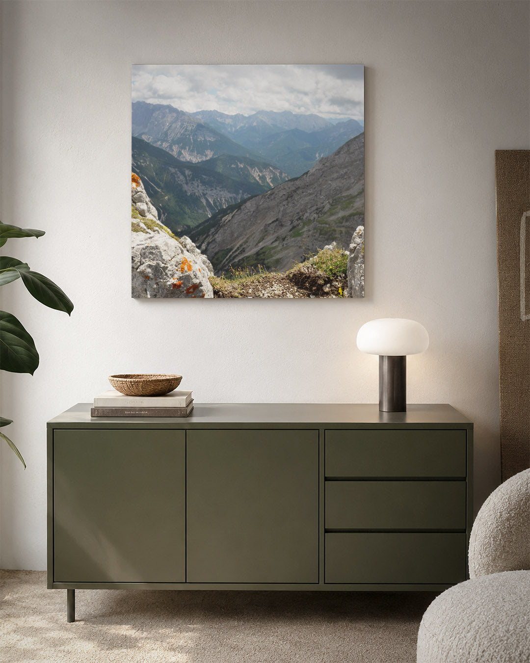 Berglandschap panorama Kunstwerk