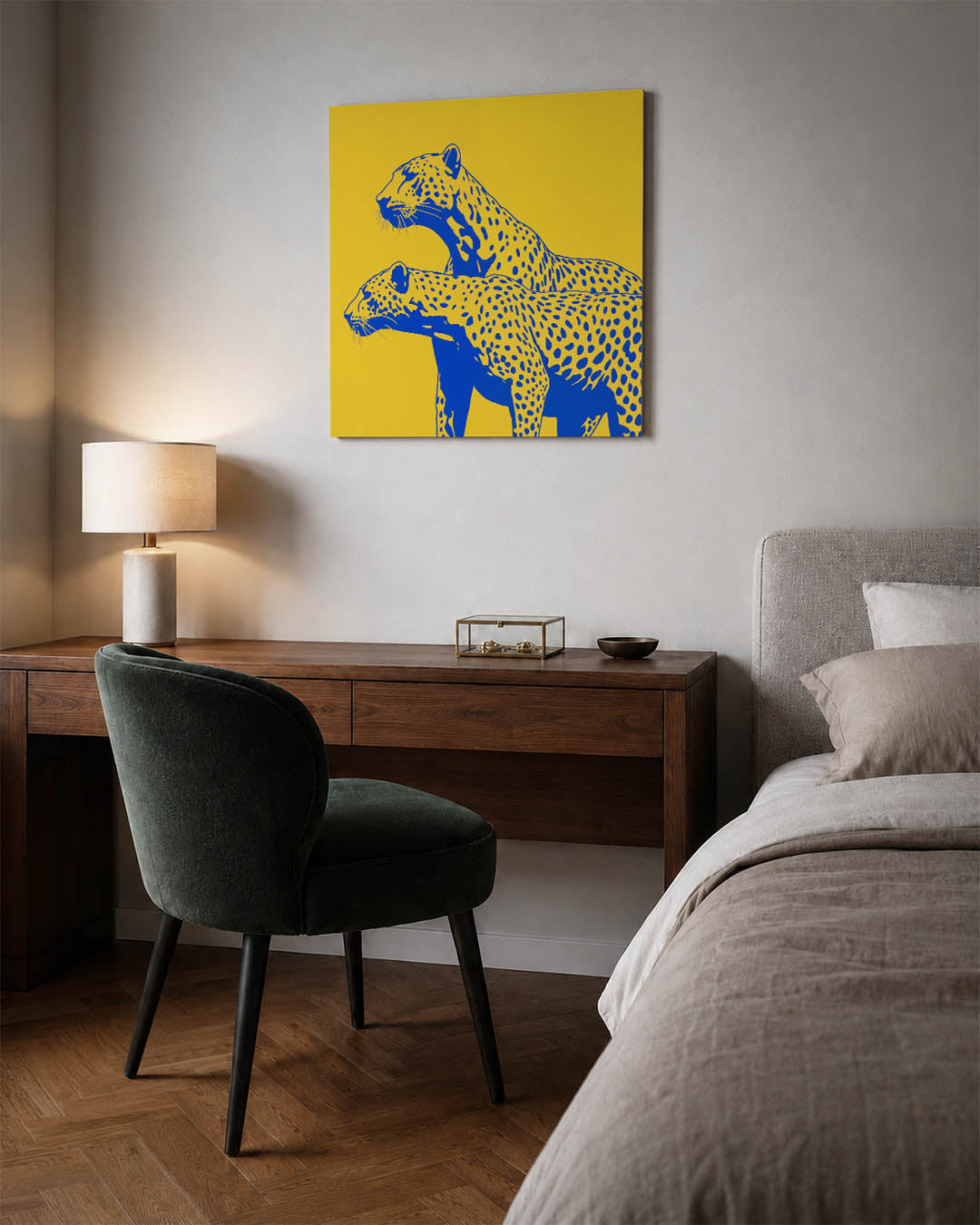 Gestileerde luipaarden Kunstwerk