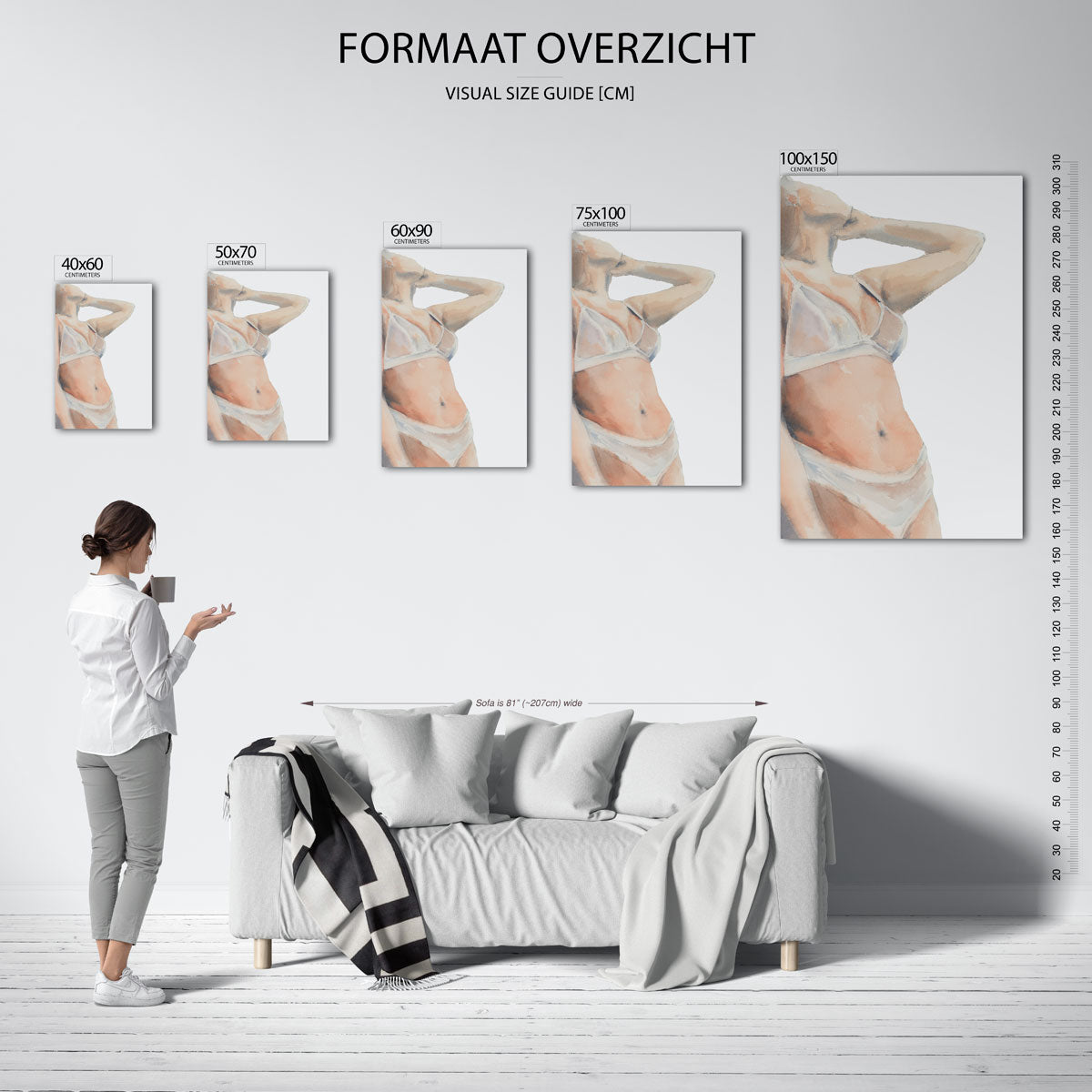 Zachte lichaamsvormen Kunstwerk