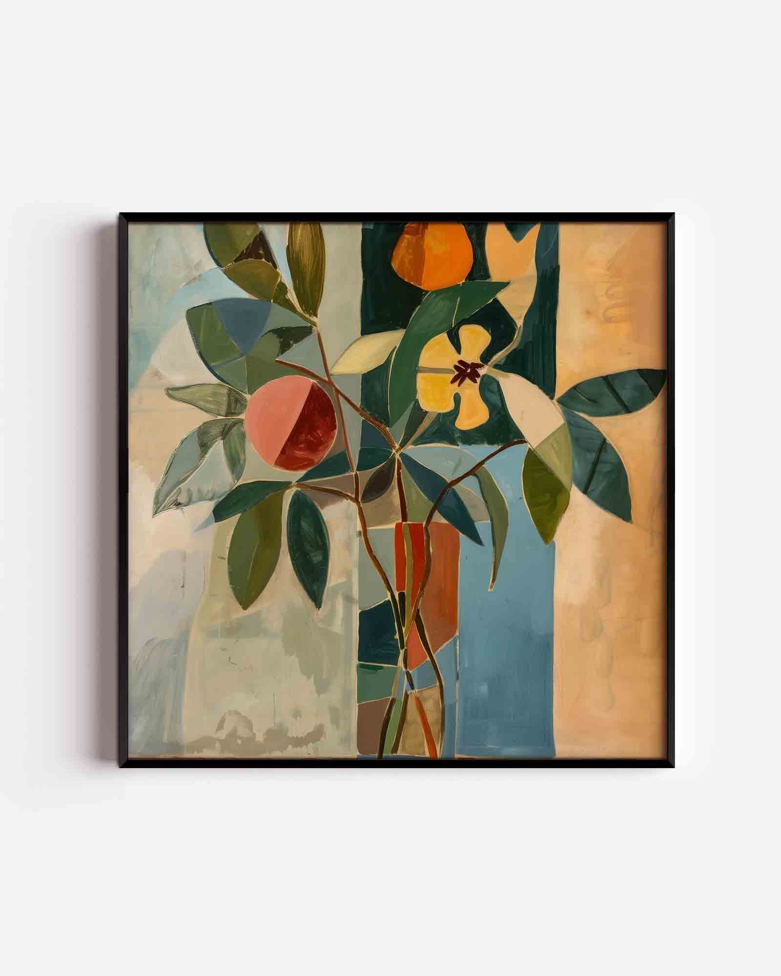 Bloemen en bladeren Poster