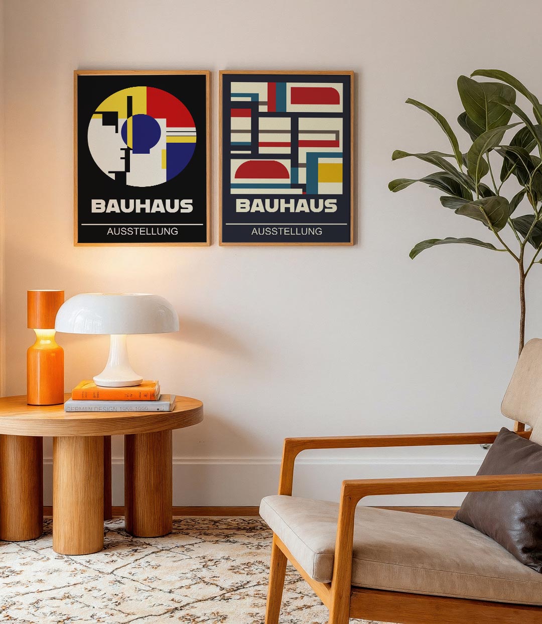 Kleurrijke cirkelcompositie Posterset
