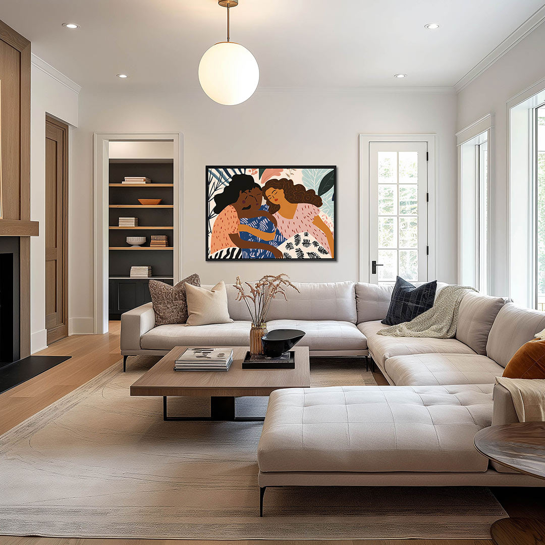 Vriendschap en natuur Kunstwerk