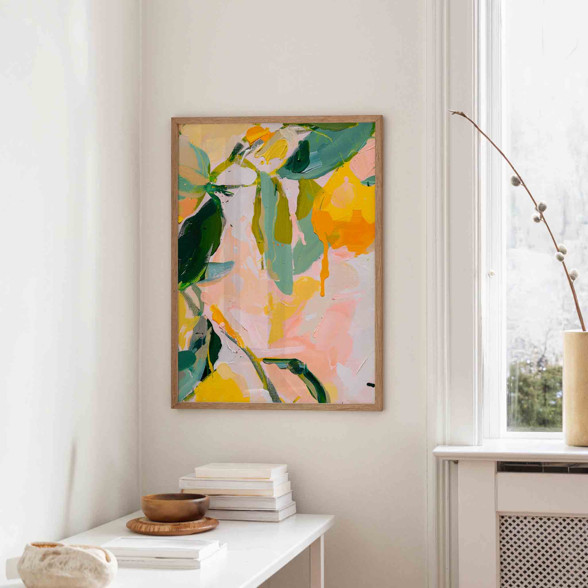 Abstracte vormen en kleuren Poster