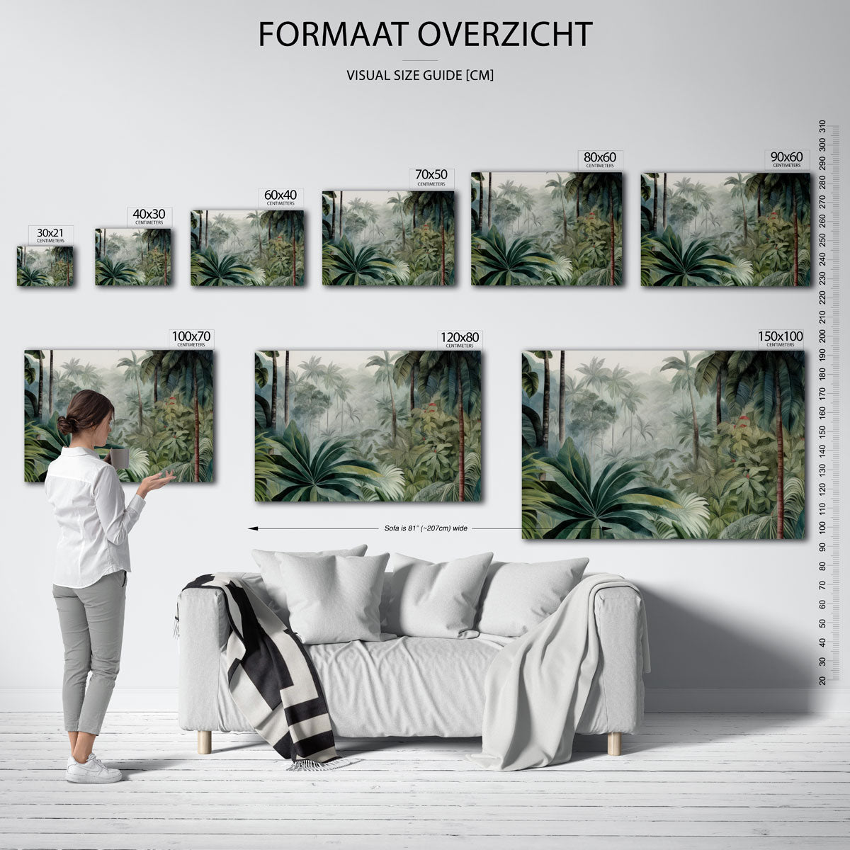 Tropisch bladerdek Poster