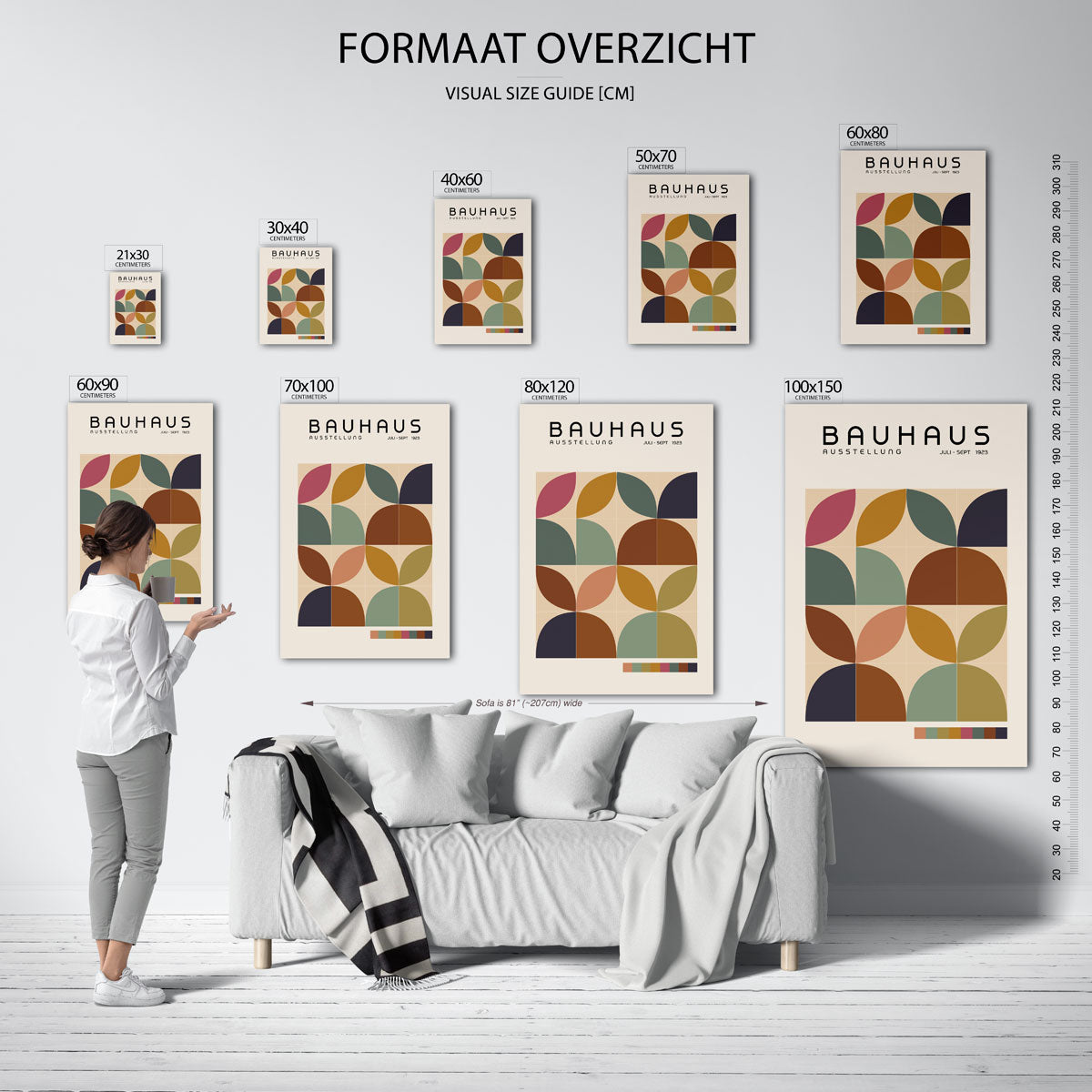Vormritme en kleur Poster