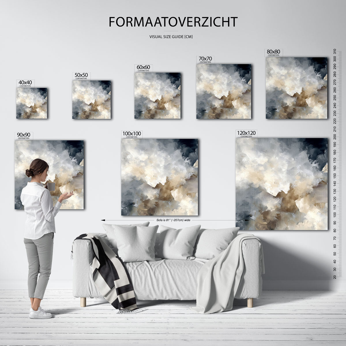 Abstracte wolken Poster
