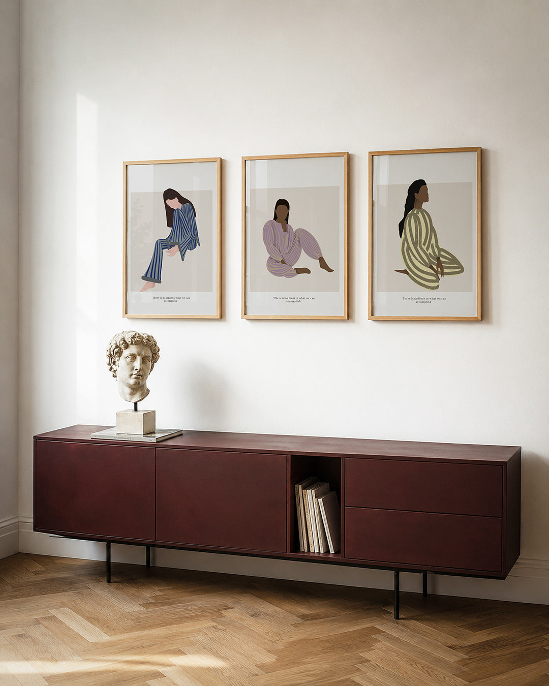 Gestreepte harmonie Posterset