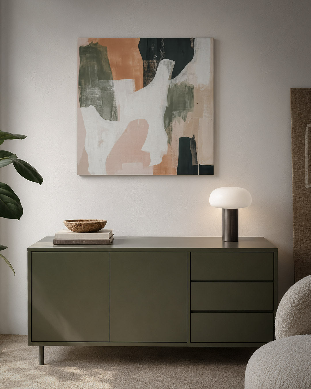 Organische vormen compositie Kunstwerk