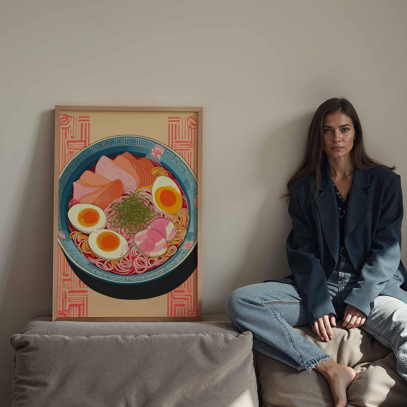 Kleurrijke Ramen Poster-WallArtistic