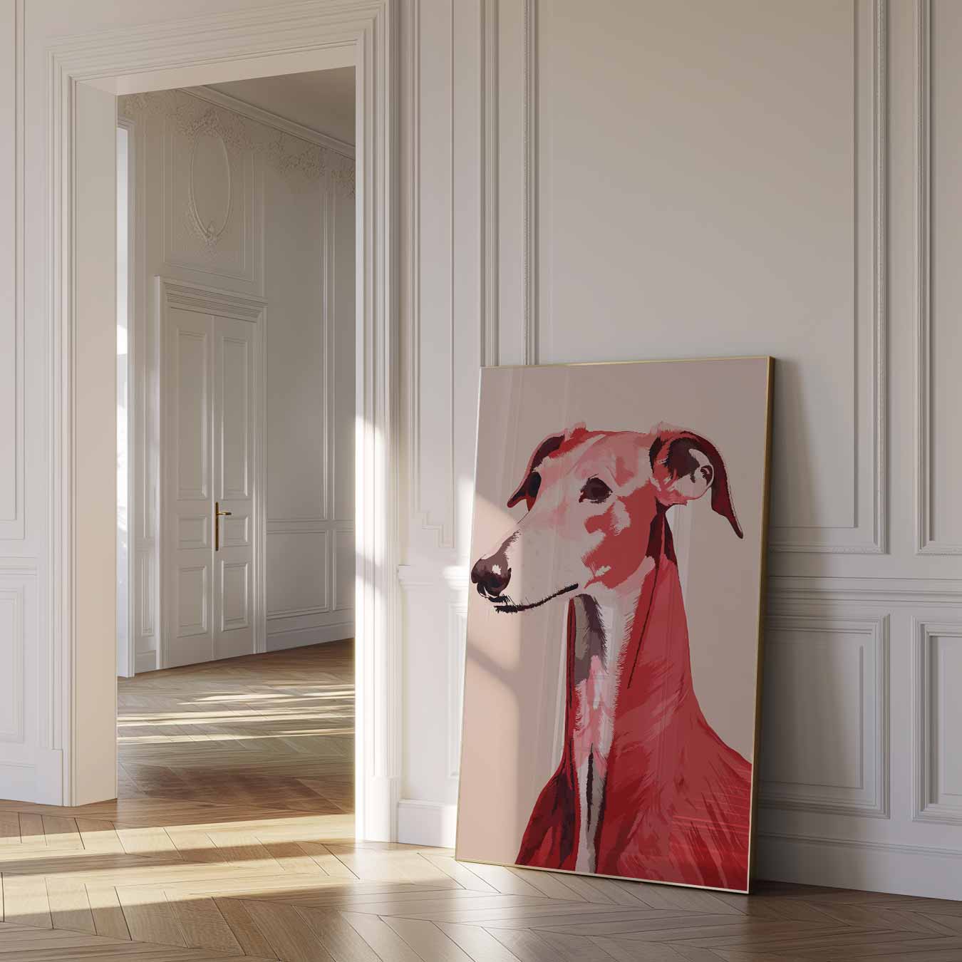 Stijlvolle Greyhound Poster-WallArtistic