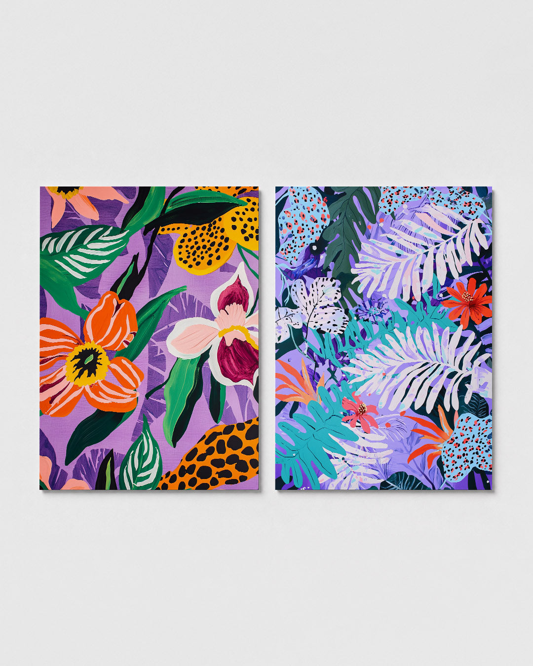 Kleurrijke bloemenpracht Posterset