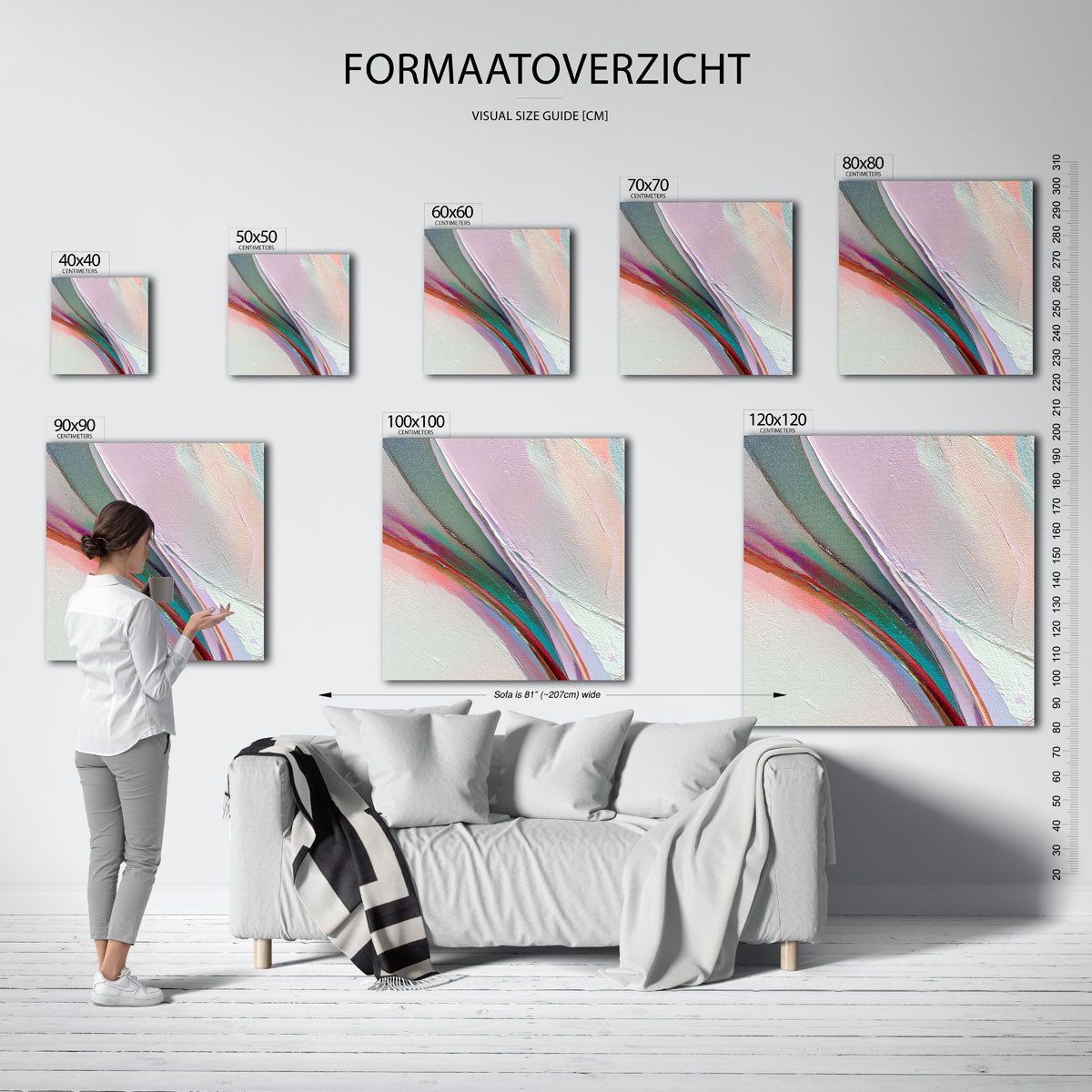 Abstracte lijnen Poster